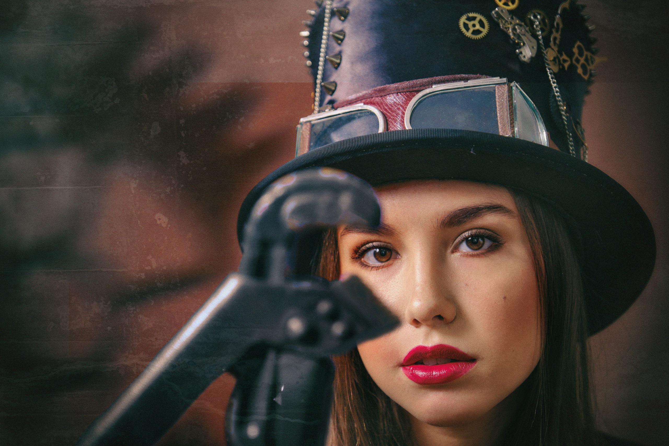 Фотосессия девушки в Самаре с макияжем и одеждой