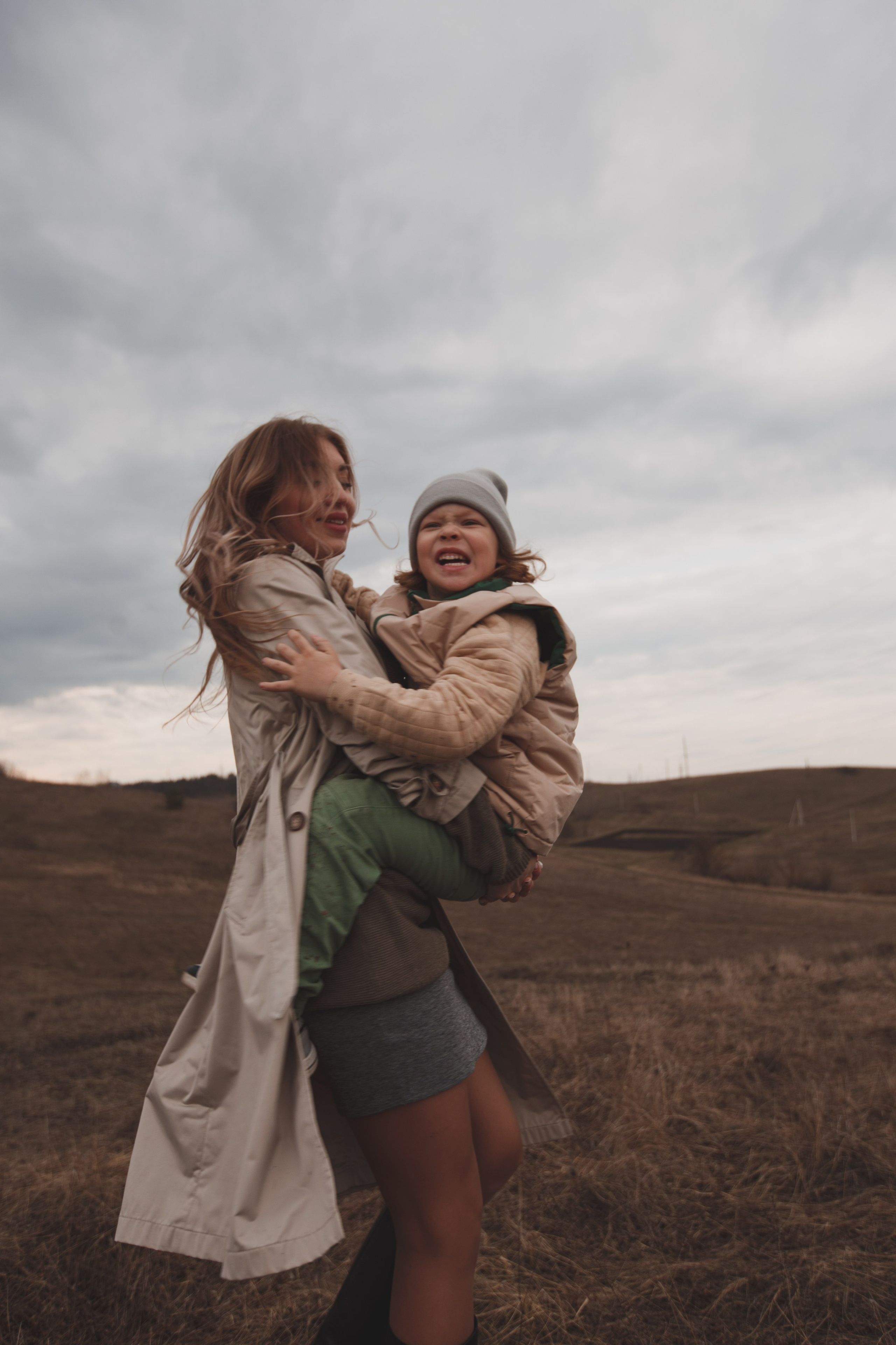 Семейная фотосъёмка на улице