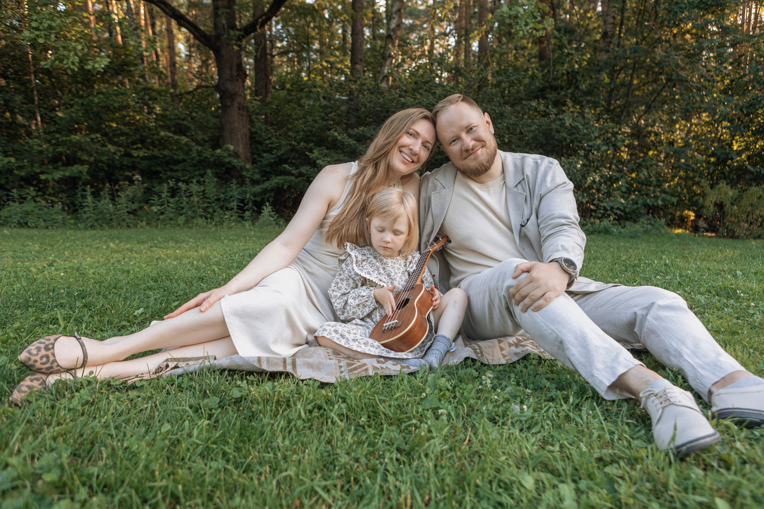 Фотограф Москва — летняя семейная фотосессия в стиле пикник