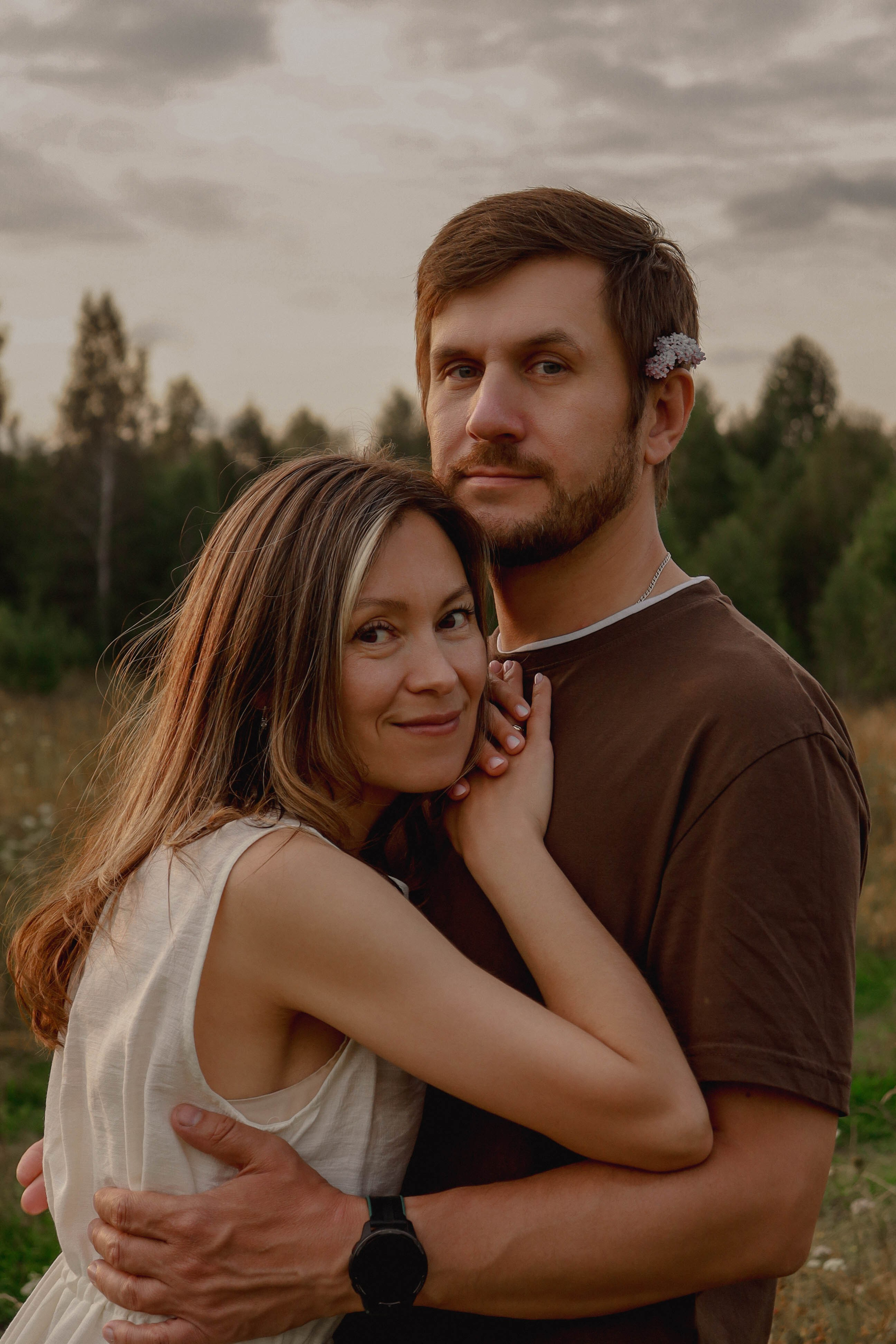 Семья в поле. Фотограф Александра Коновалова