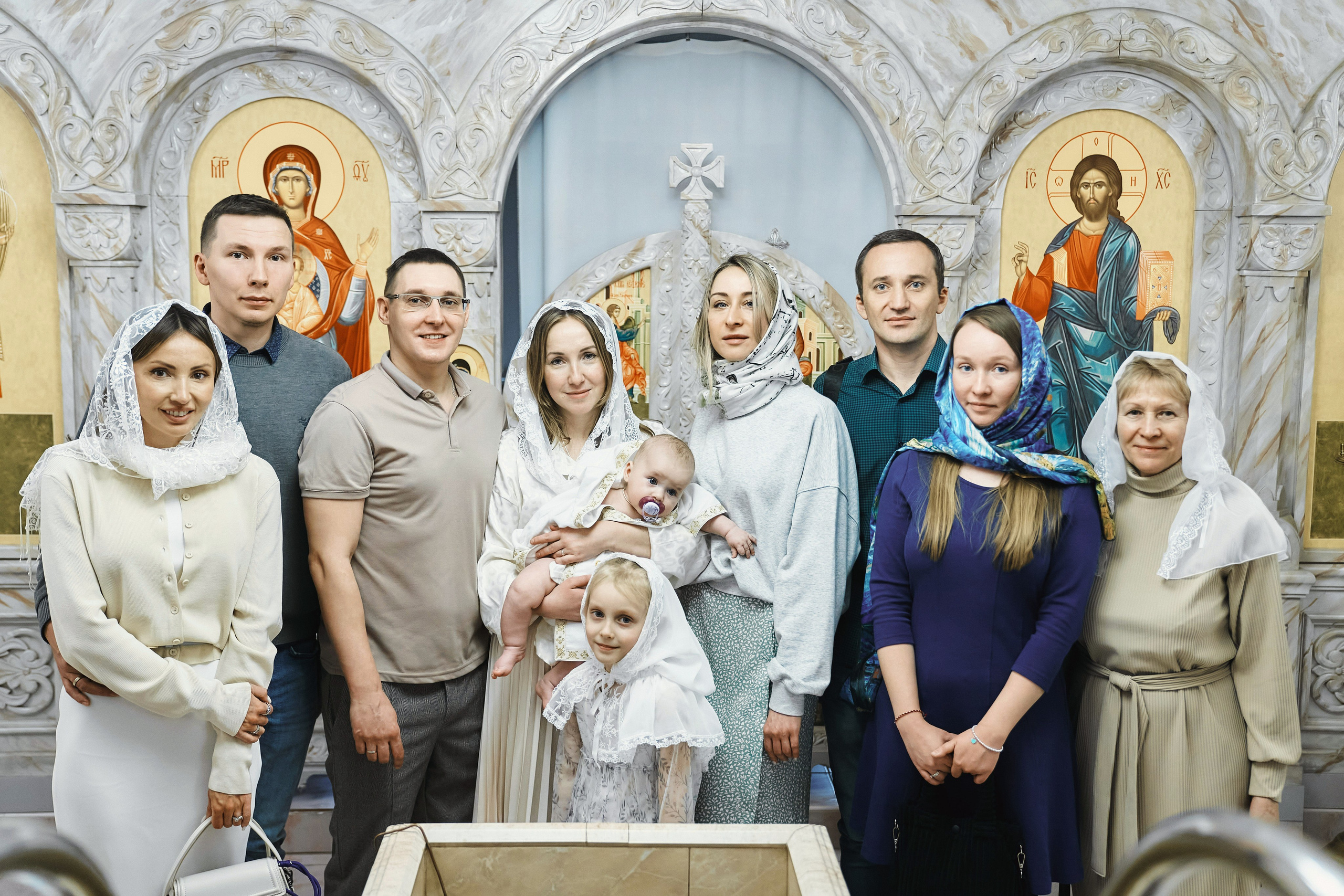 Крещение ребёнка в Церкви Илии Пророка и Воздвижения Честного Креста Господня в Черкизове