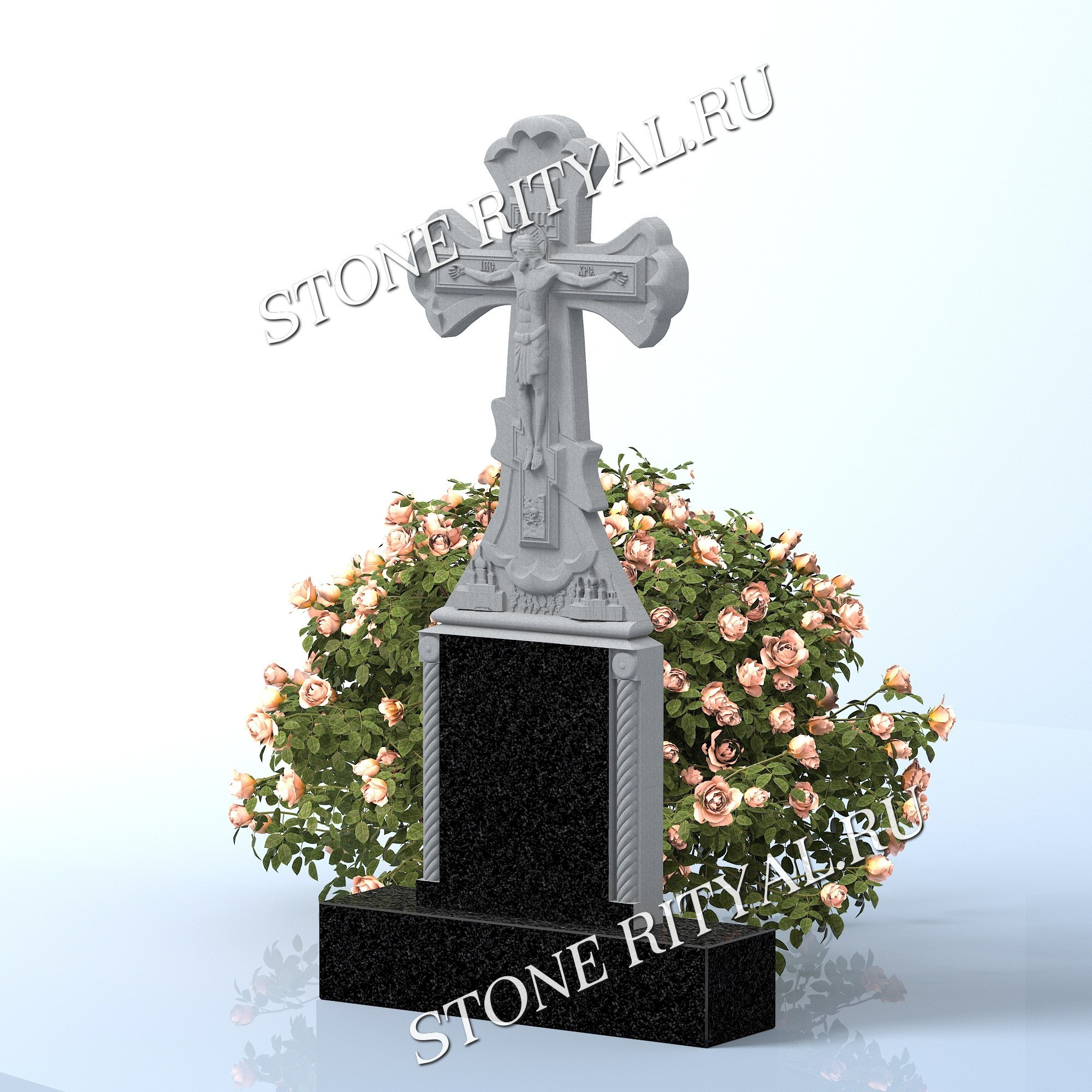 Вертикальные памятники фигурные. Изготовление и установка памятников в Москве и МО