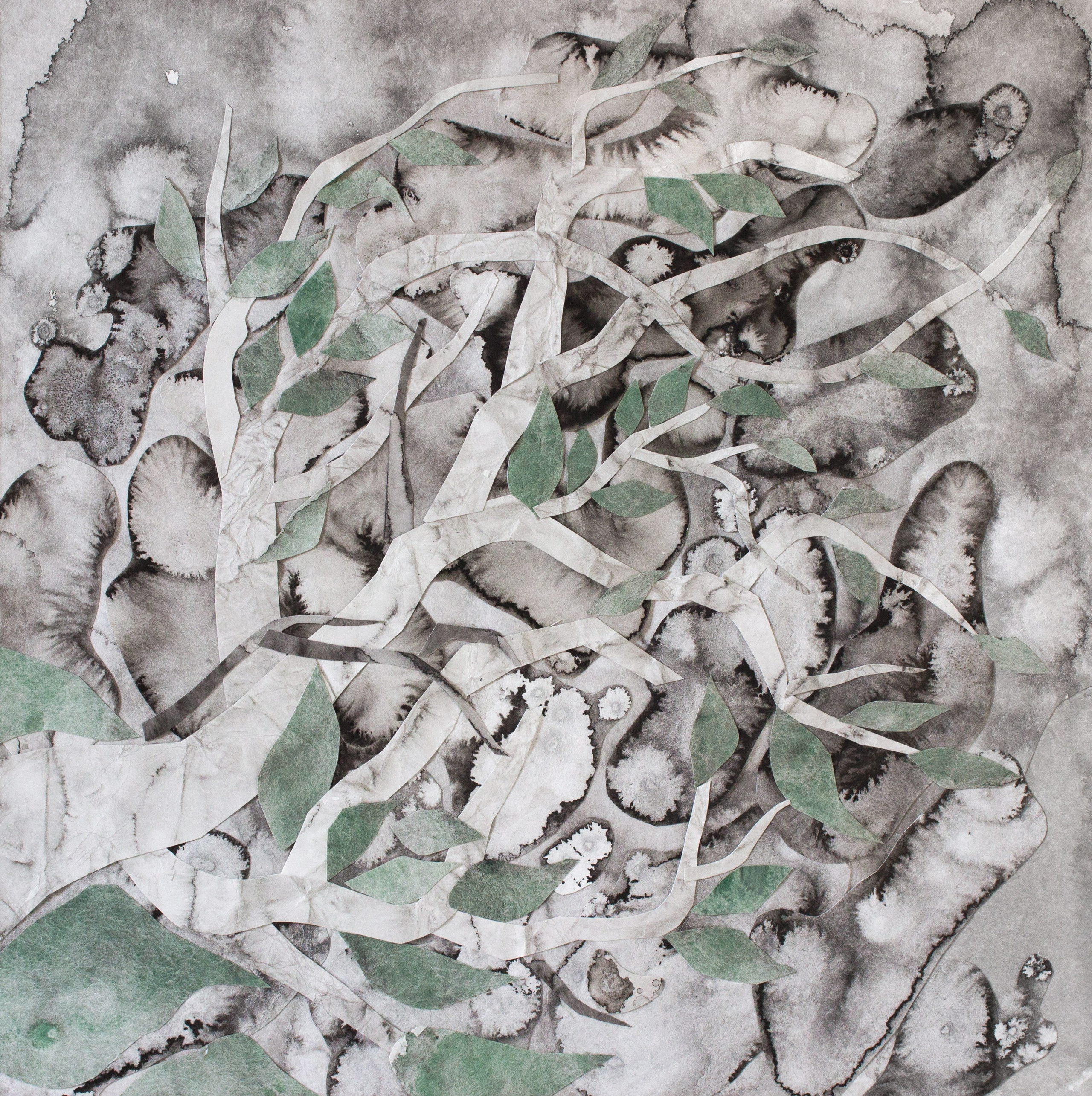 ОЛИВА коллаж 50Х50 см 2021 г