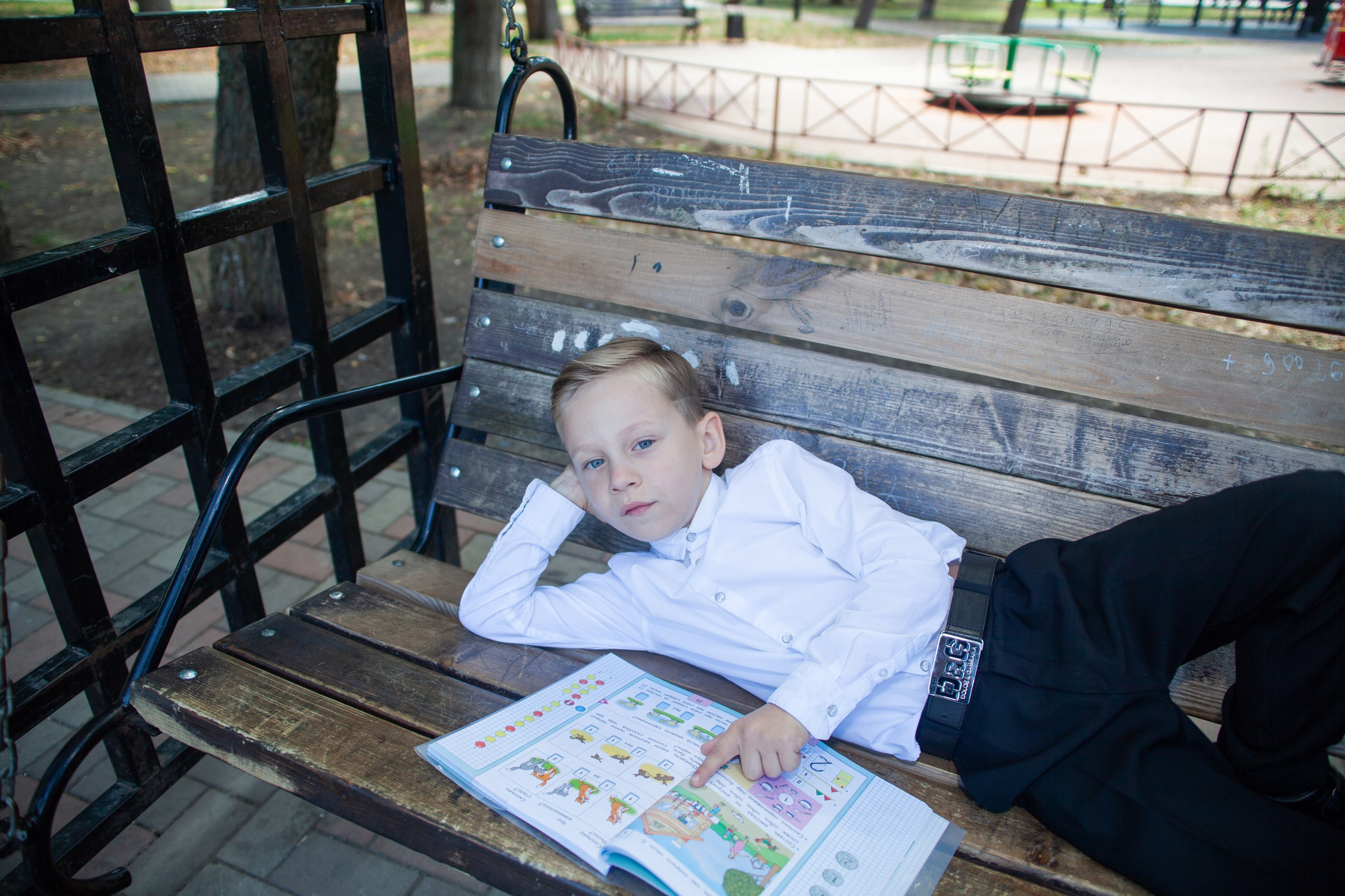 Фотодень в парке для первоклашек