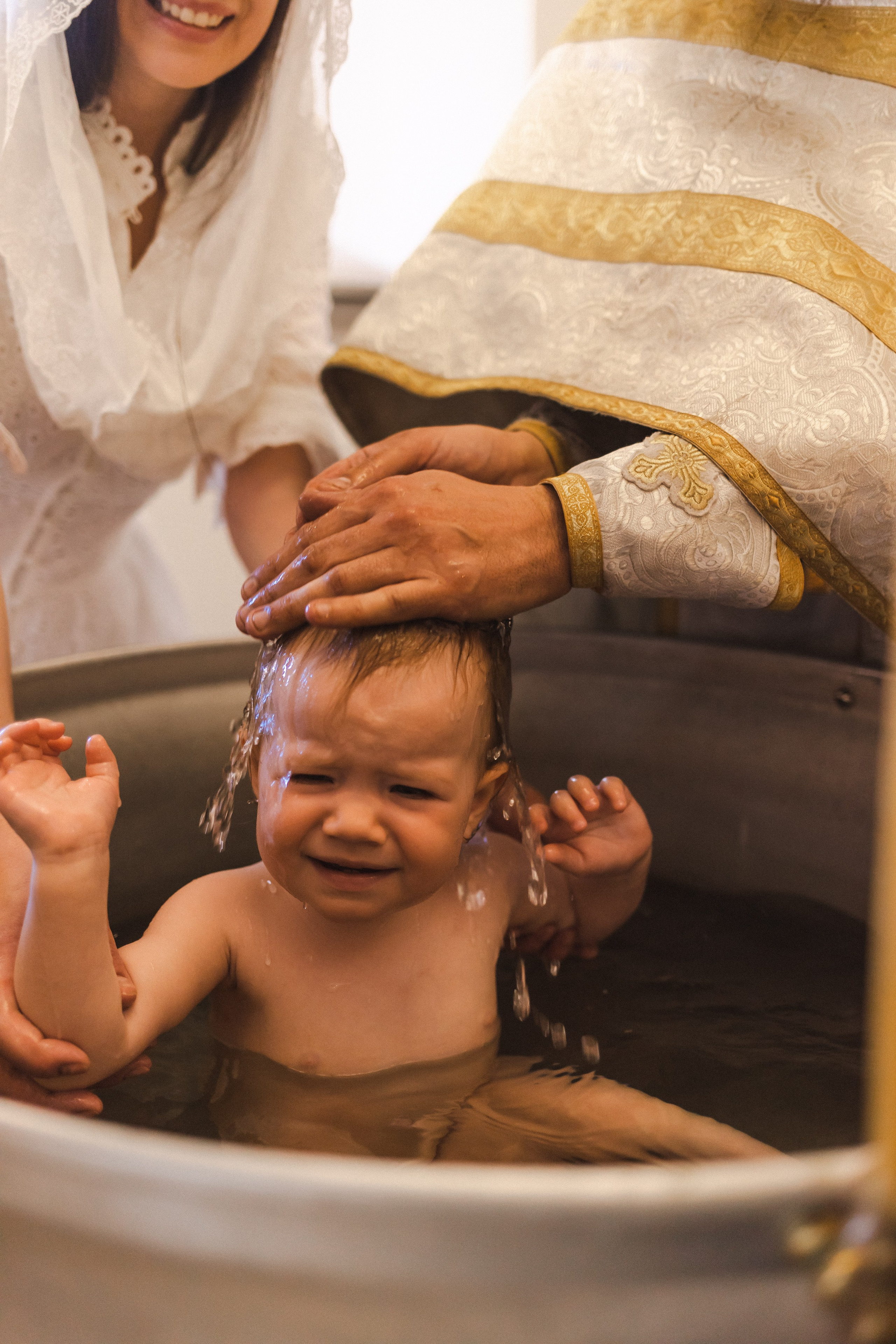 Крещение Аглаи. Семейный фотограф в Москве