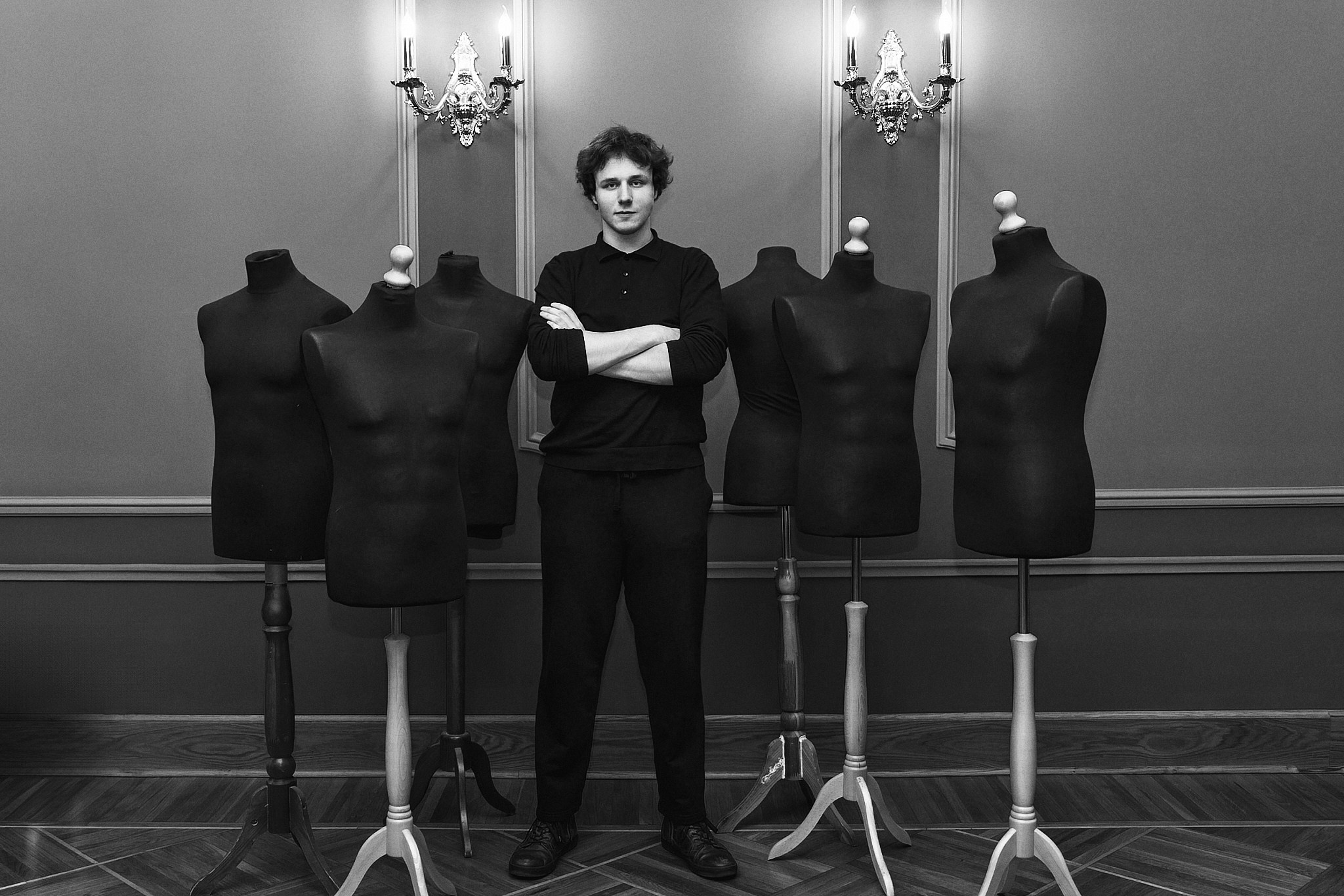 Черно-белый портрет Ильи