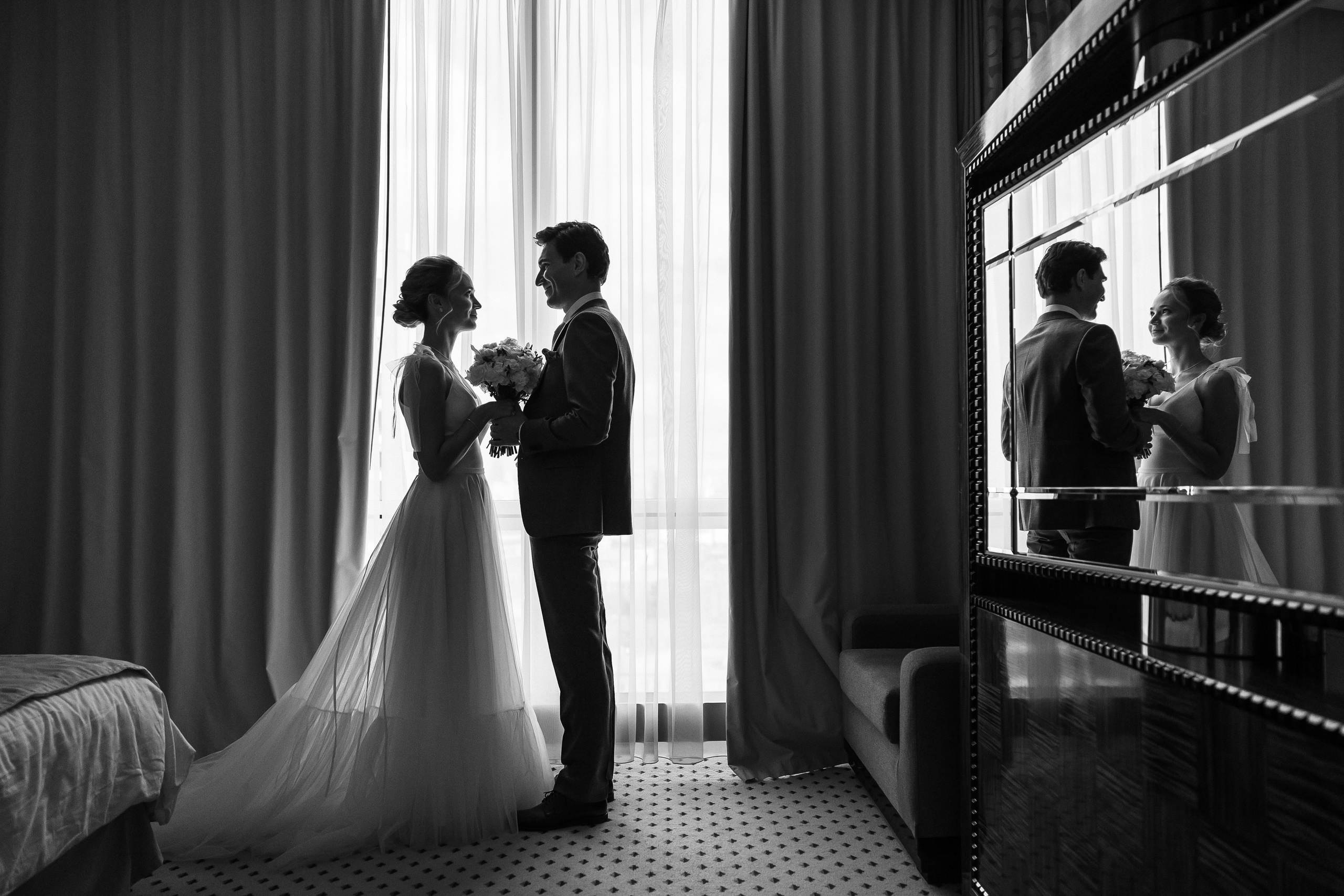 Самые красивые отели Москвы для свадебной фотосессии. Свадебный фотограф в Москве Дарья Олендарёва