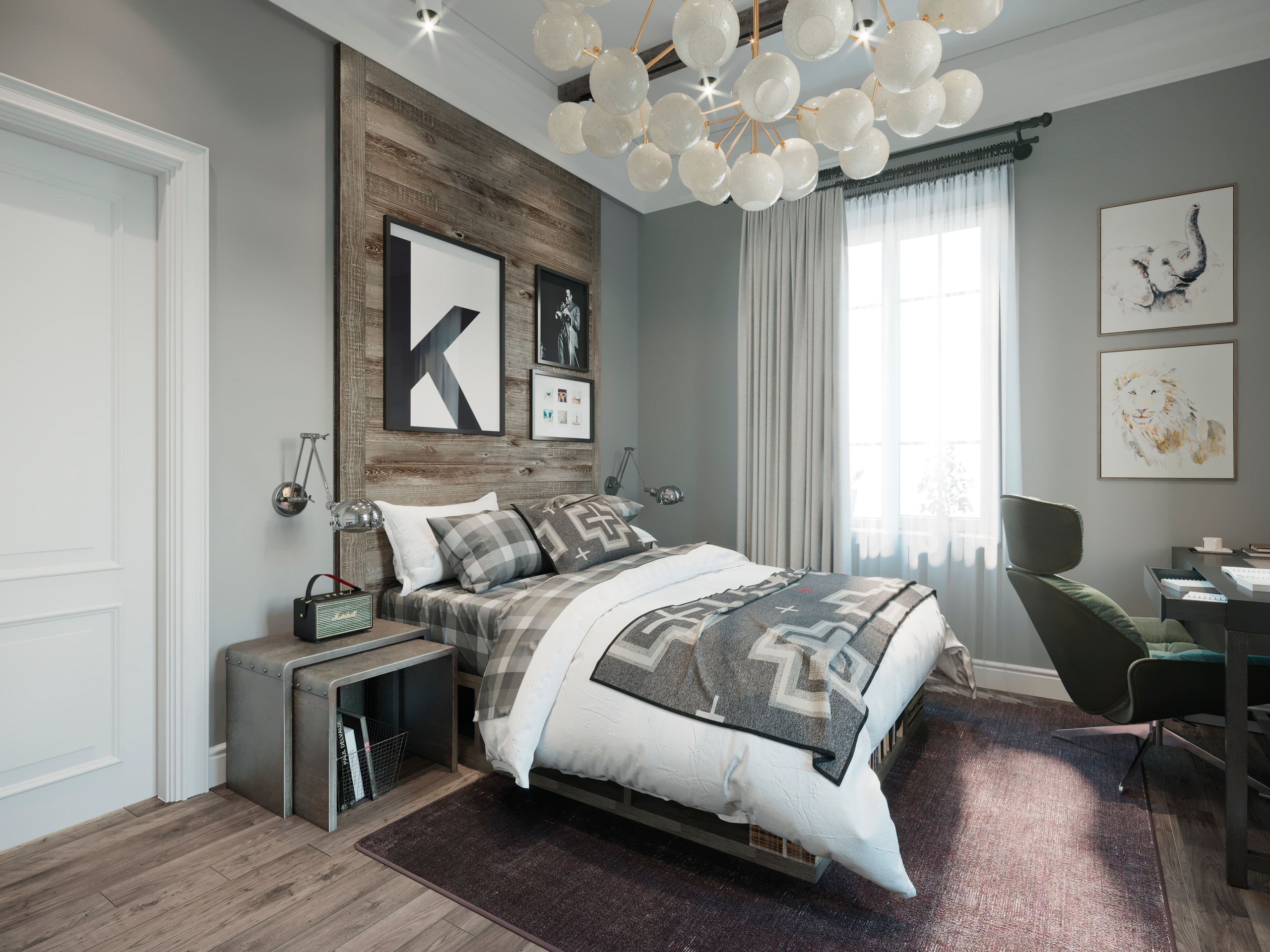 Private House Interior in Goryachy Klyuch — Full Design Project. 3D INTERIOR AND ARCHITECTURE VISUALIZATION