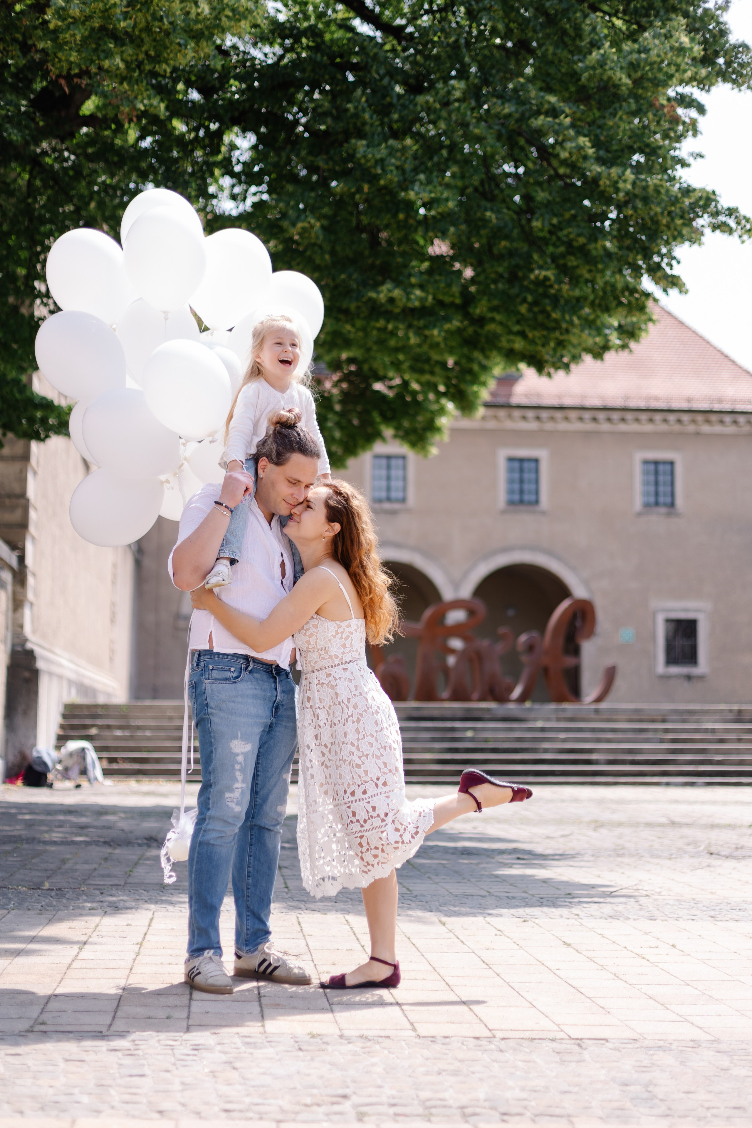 Летняя романтика в центре Мюнхена. Семейный фотограф в Мюнхене Даша Антипина