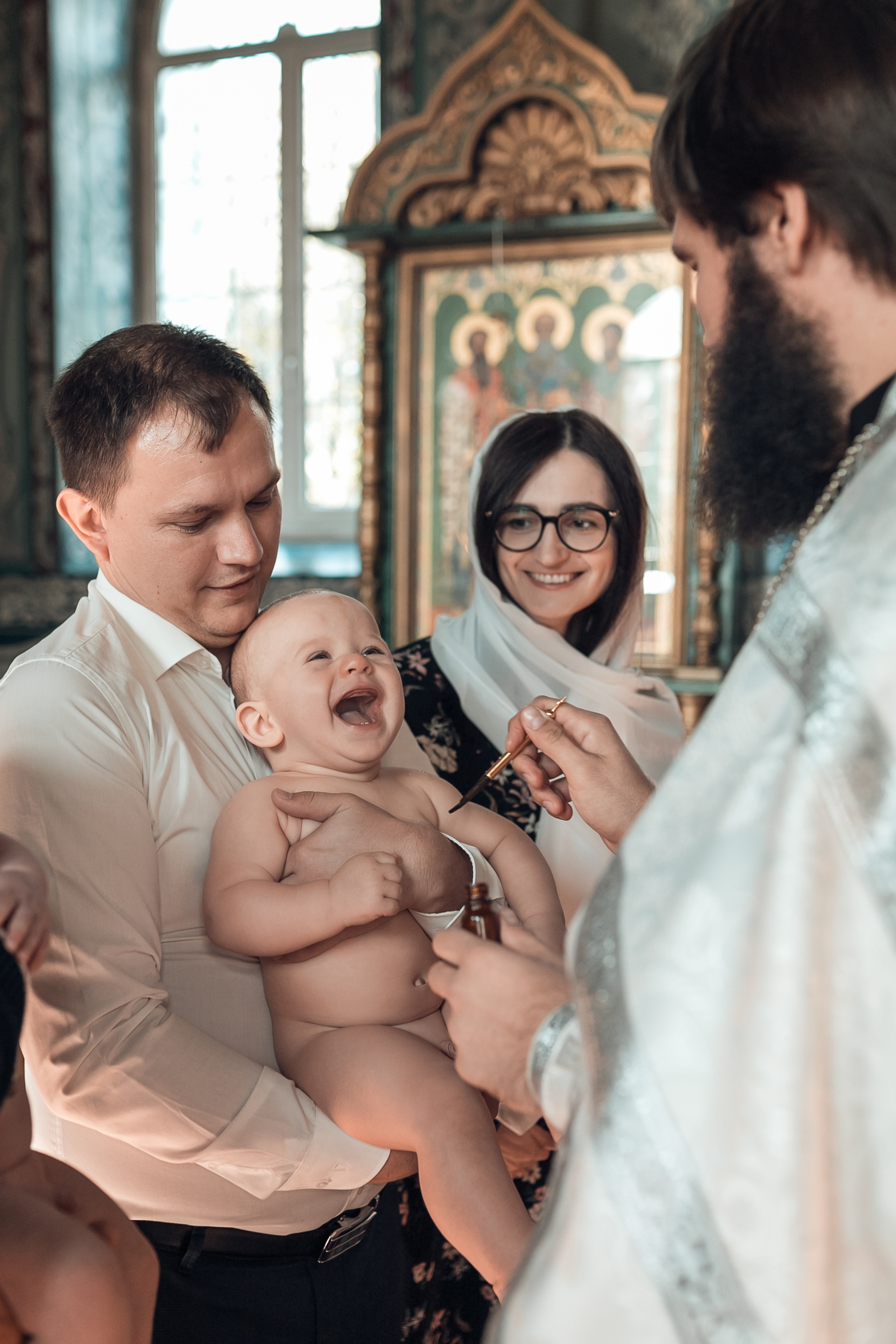 Крещение Ильи и Артема. Семейный фотограф в г. Ростову-на-Дону Козлова Евгения