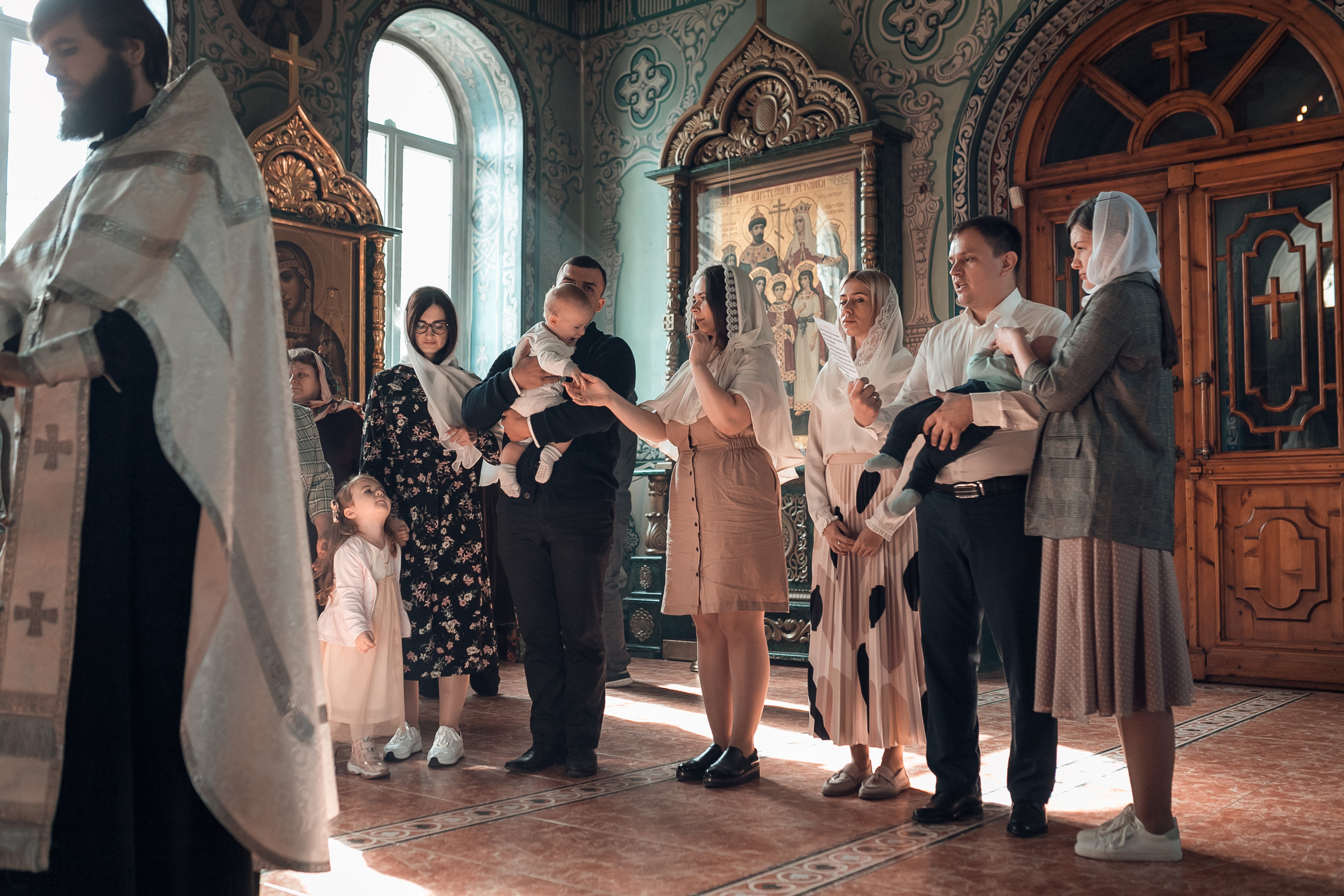 Крещение Ильи и Артема. Семейный фотограф в г. Ростову-на-Дону Козлова Евгения