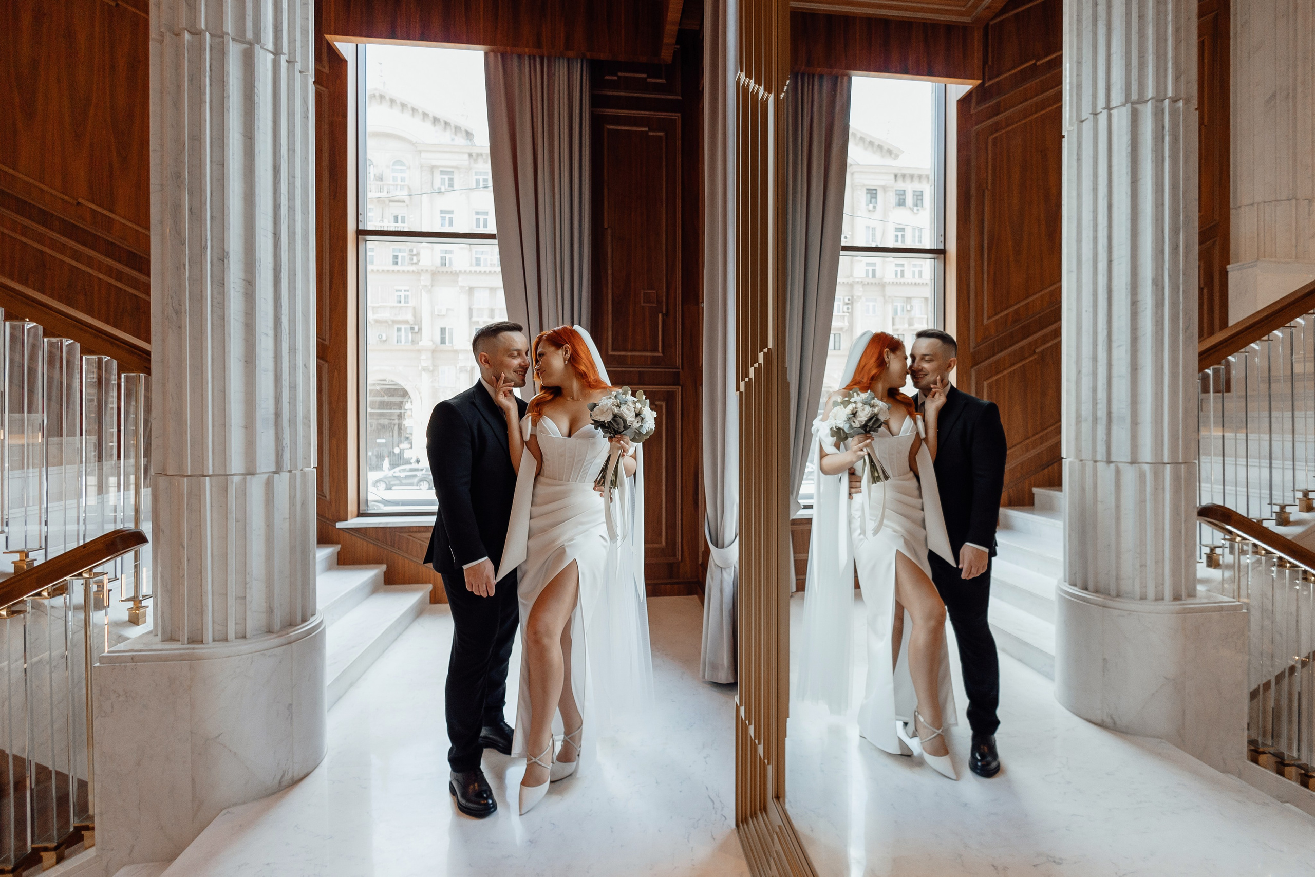 свадебная фотосессия в отеле марриотт империал плаза