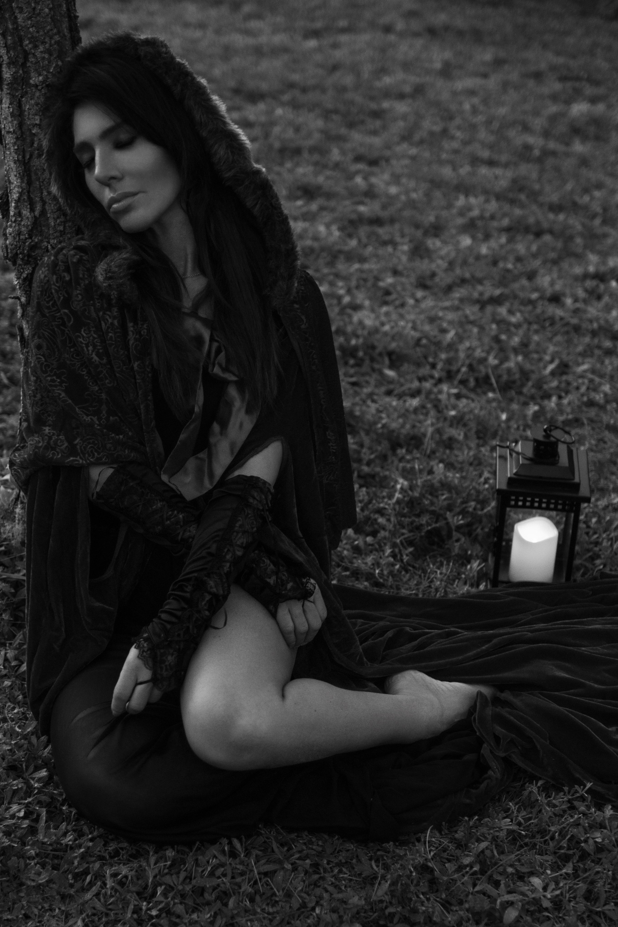 Halloween Themed Photoshoot in Little Red Riding Hood Style. Delray Beach Photographer