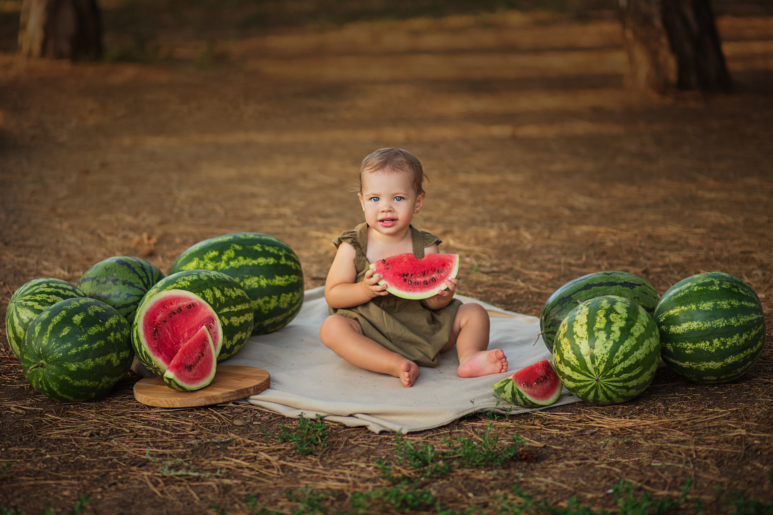 Арбузный фотовечер. Семейный и детский фотограф в Краснодаре Лафета Алена