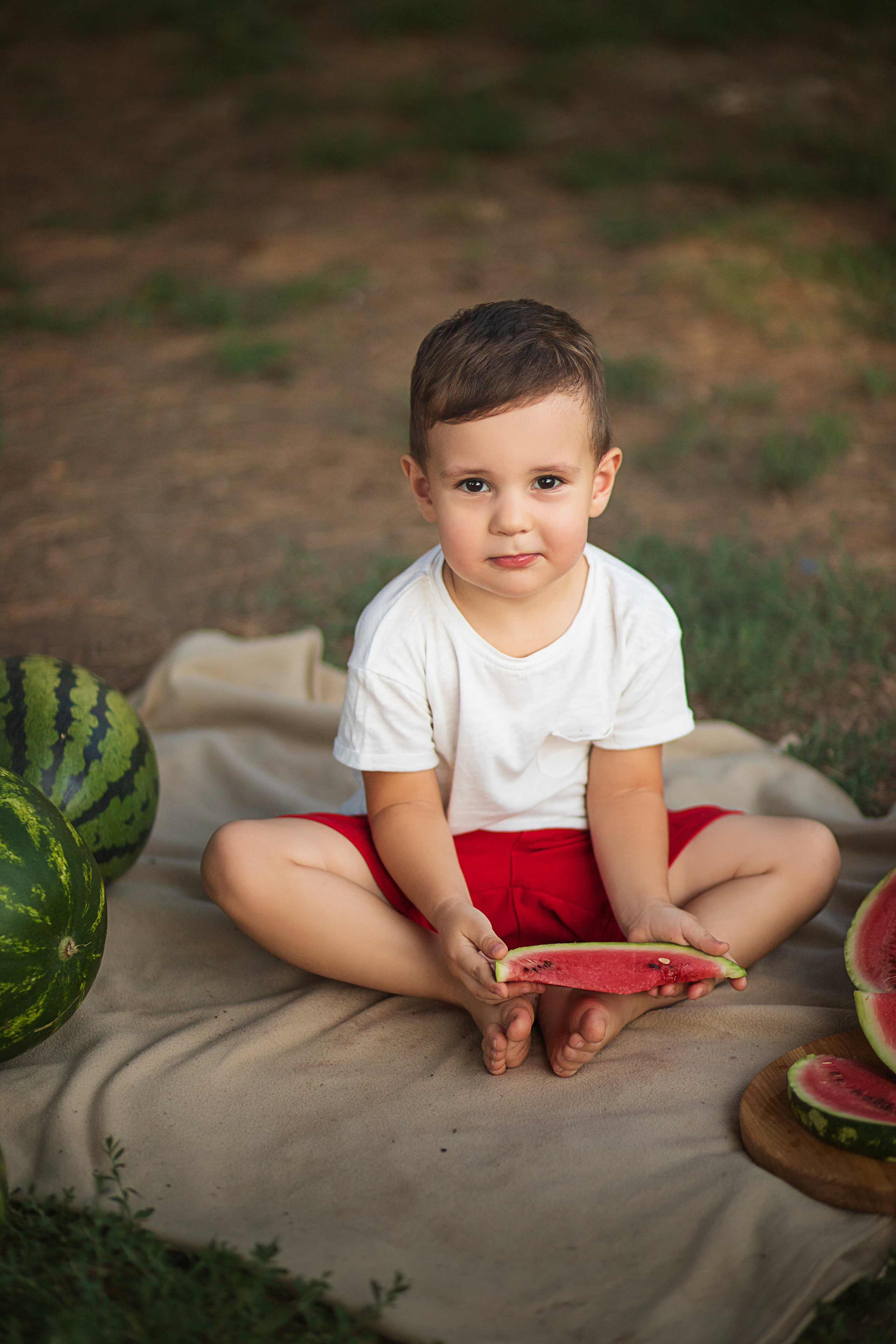 Арбузный фотовечер. Семейный и детский фотограф в Краснодаре Лафета Алена