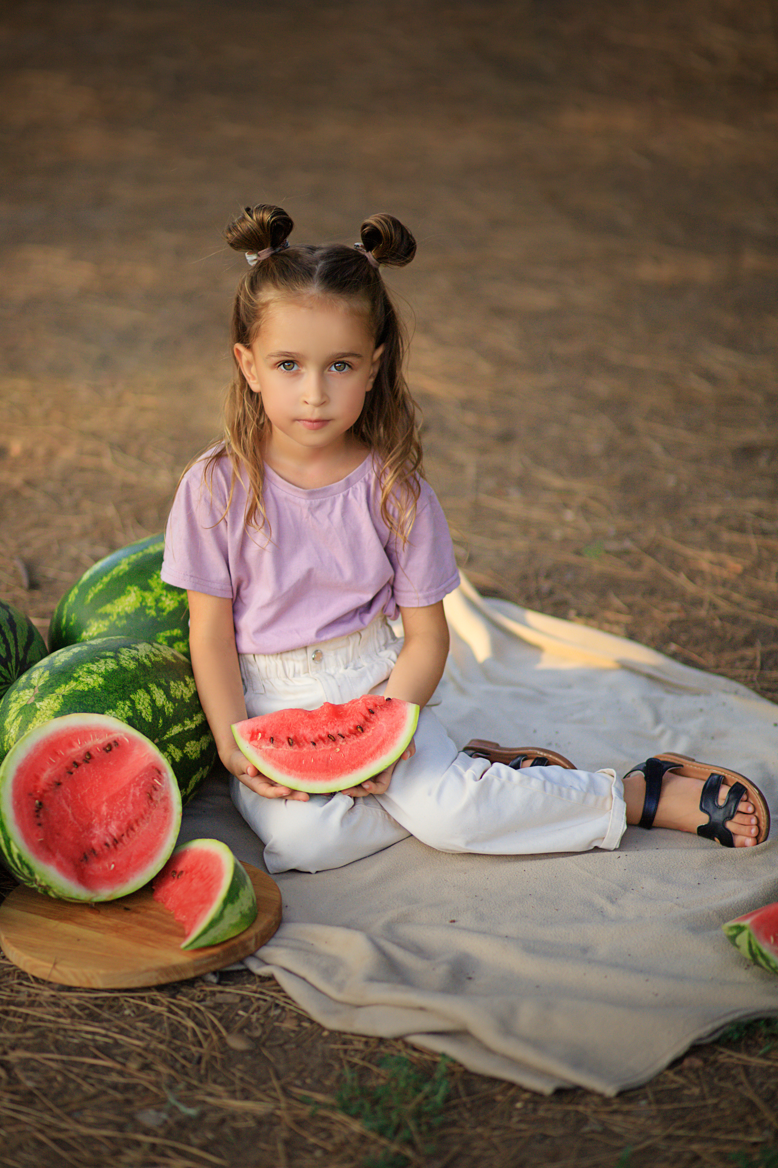 Арбузный фотовечер. Семейный и детский фотограф в Краснодаре Лафета Алена