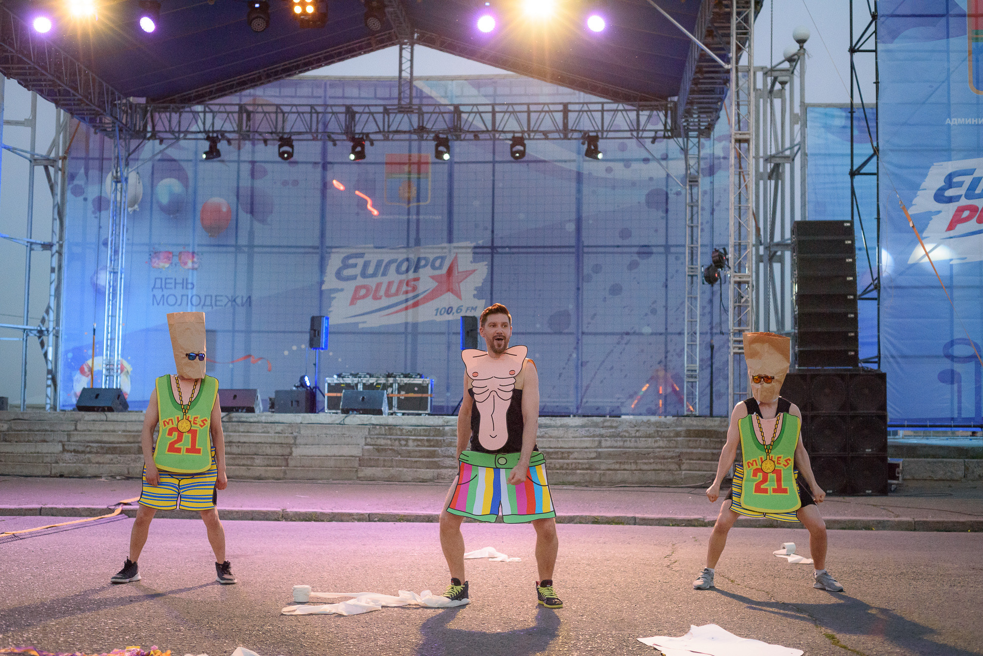 Группа «Paper Man» перед выступлением