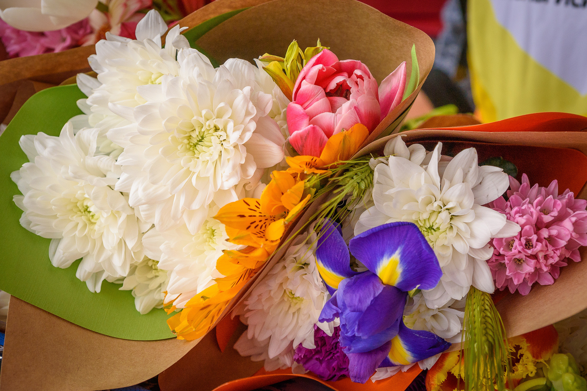 Букет цветов для победителей соревнований