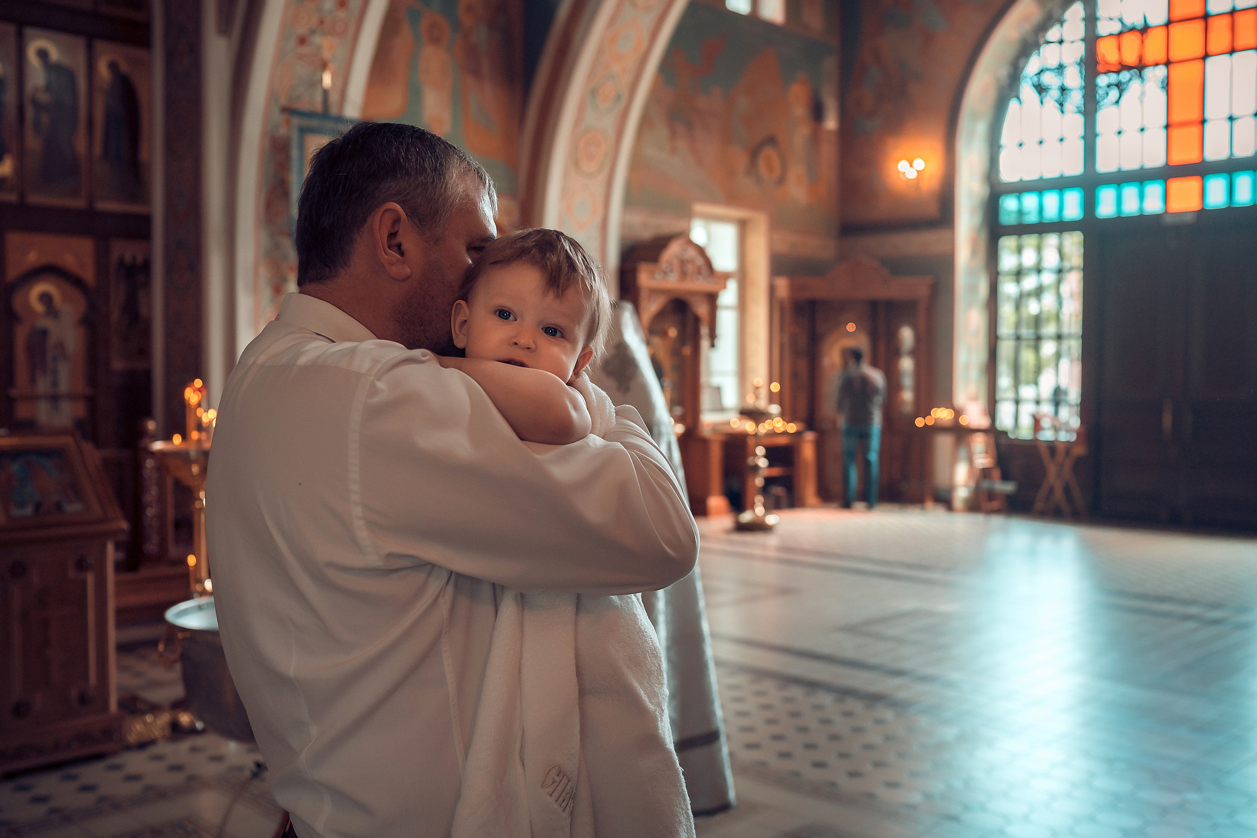 Таинство Крещения ребенка в Храме Иоанна Предтечи Красноярск. Фотограф на Крещение и Венчание в Красноярске Рамазанова Юлия
