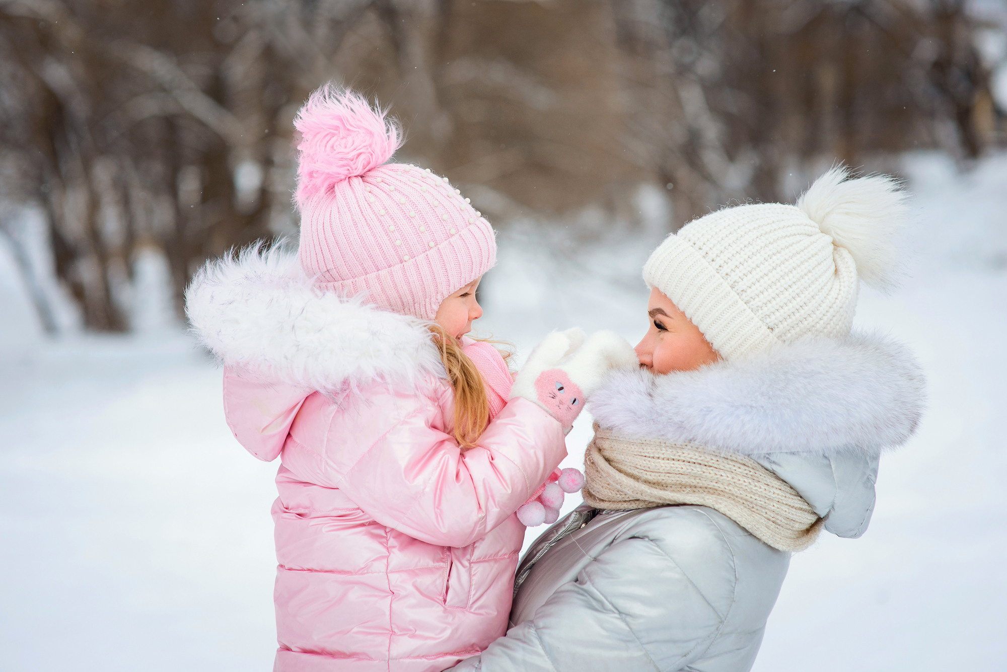 Зимняя прогулка для Эли и Миры. Семейный и женский фотограф Красноярск Екатерина Пусенкова