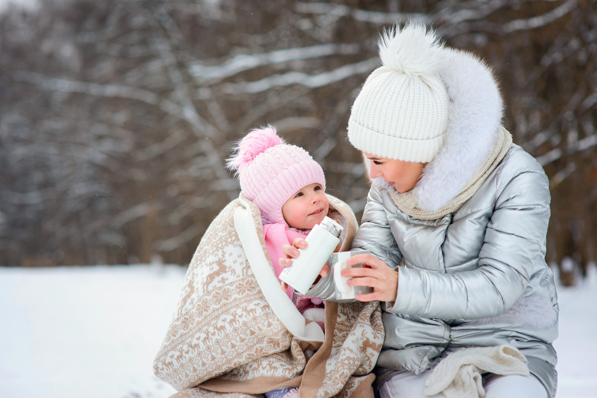 Зимняя прогулка для Эли и Миры. Семейный и женский фотограф Красноярск Екатерина Пусенкова