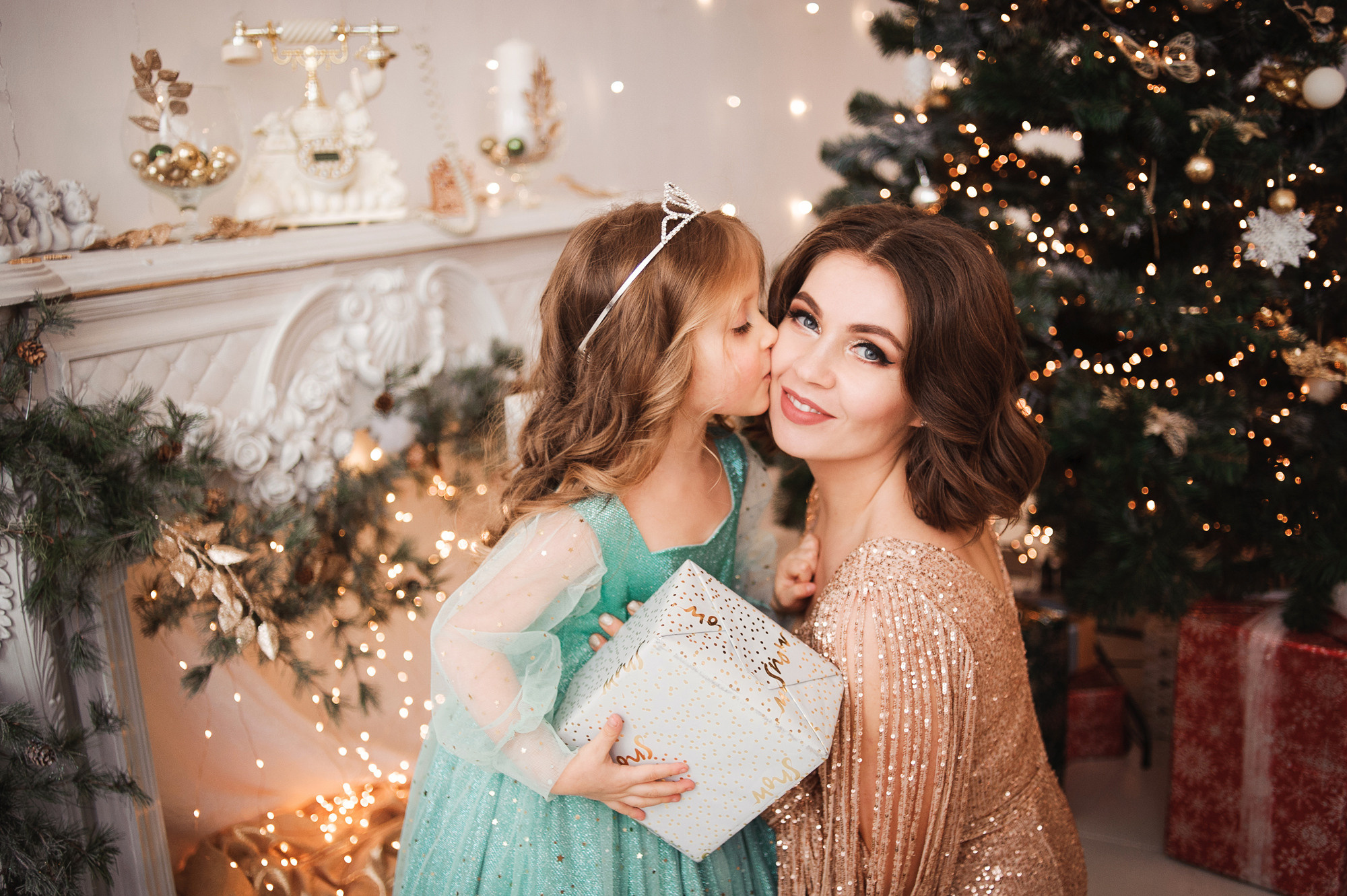 Новогодняя фотосессия для Аси, Леши и Ксюши. Семейный и женский фотограф Красноярск Екатерина Пусенкова