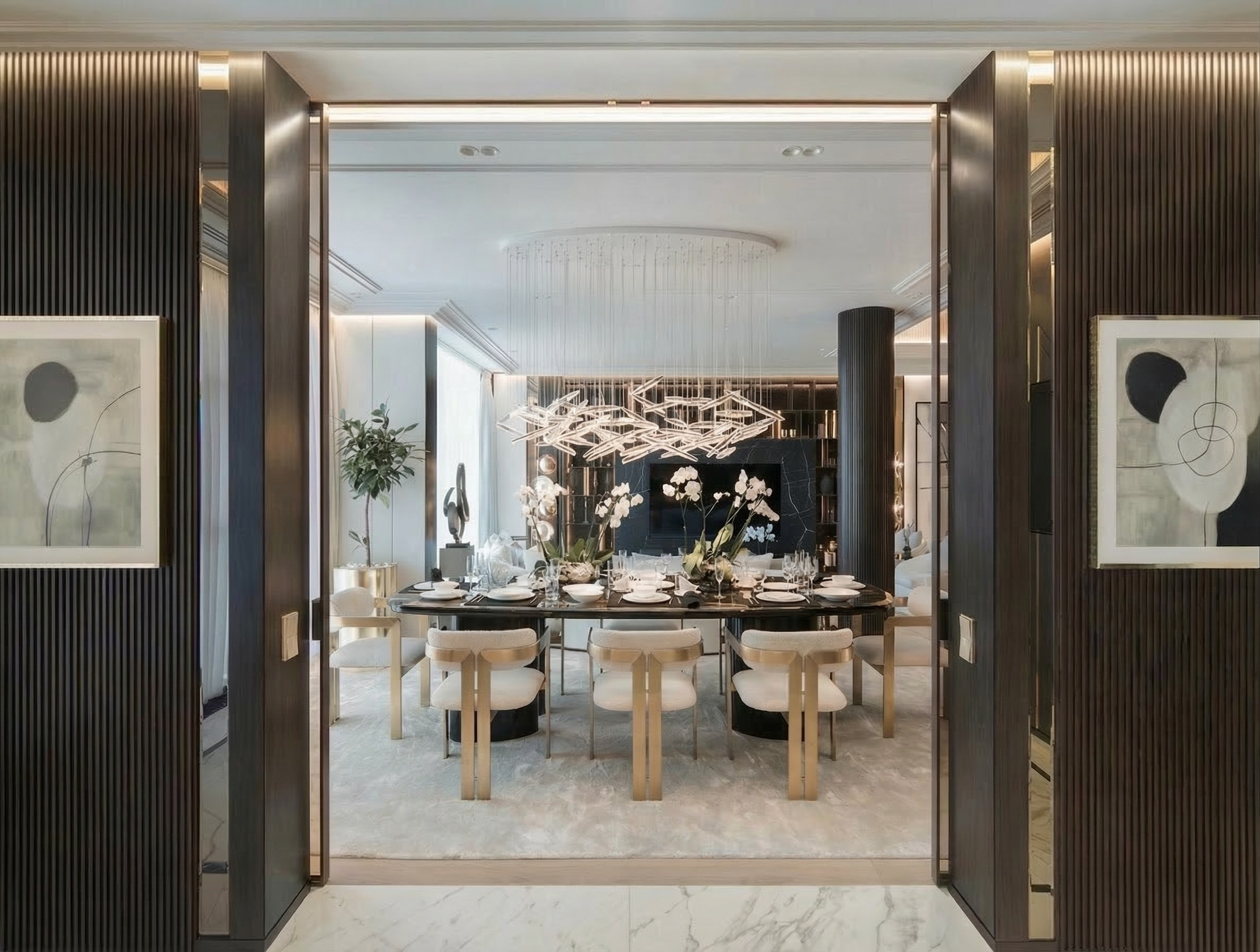 Дизайн двухуровневого пентхауса 500 м² с террасами и Wellness-зоной | Валерия Котович