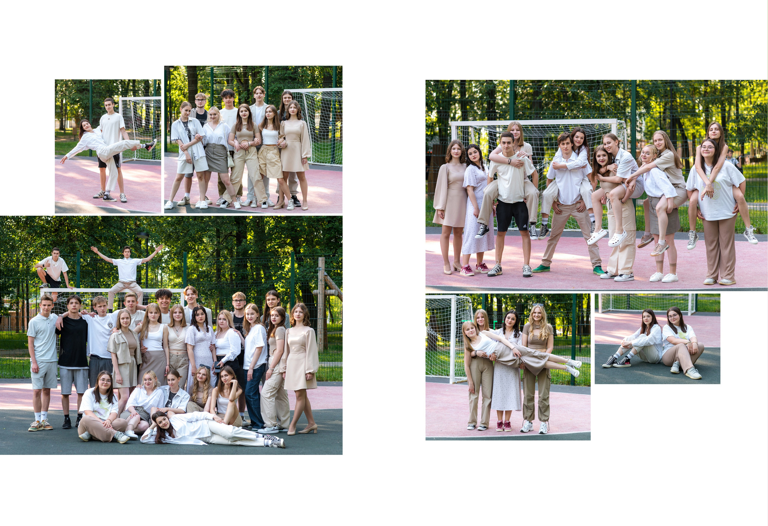 Пример многостраничного выпускного альбома в твердой обложке для 9 и 11 классов