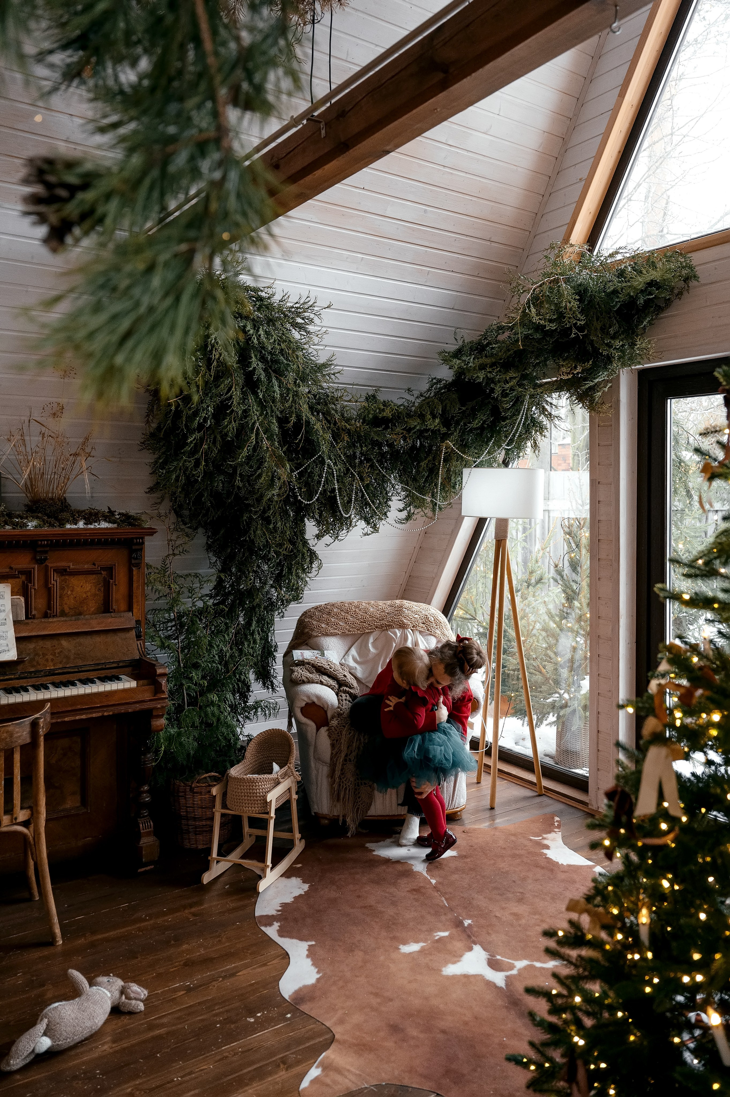 Семейная фотосессия в Домике Элли на новый год. Свадебный и семейный фотограф Виктория Носачёва. Щелково, Москва и МО