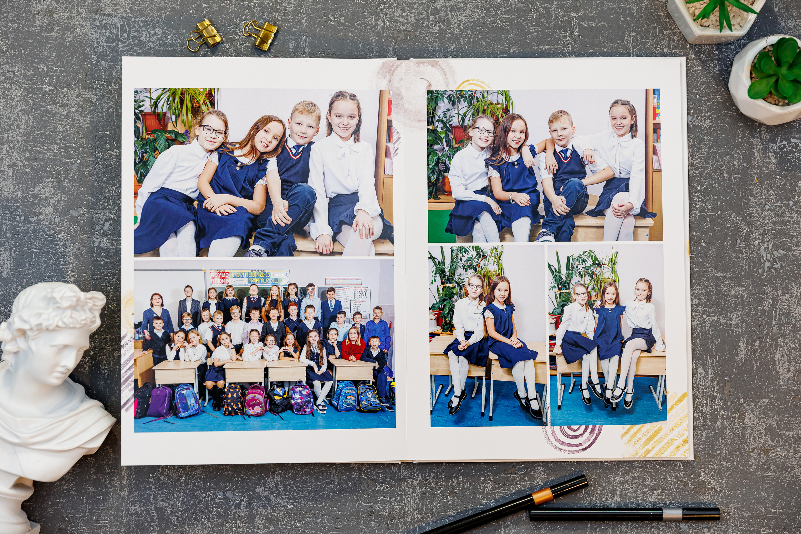 Выпускные альбомы 4 класс. Семейный и детский фотограф Комина Елена, Власиха, Одинцово