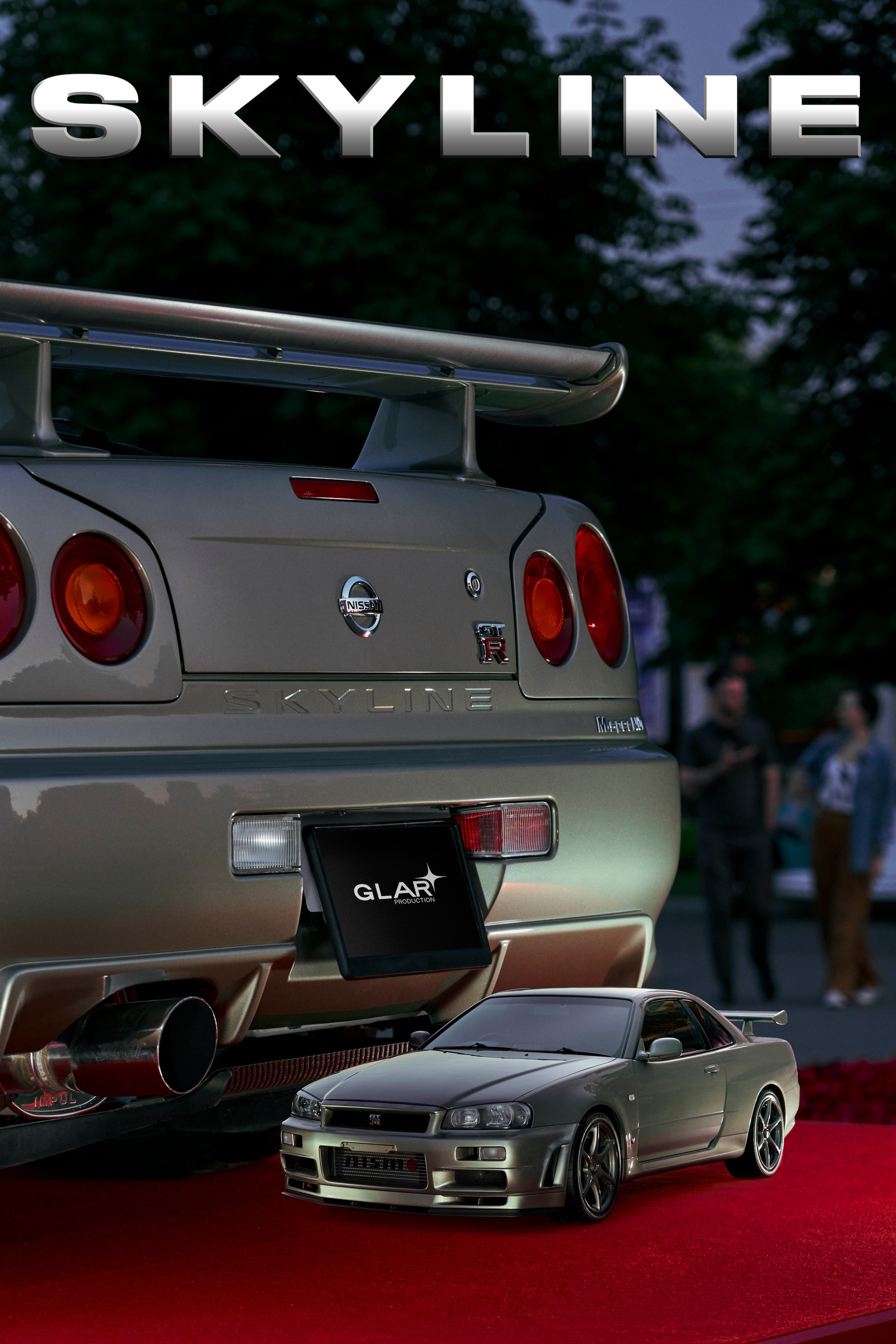 Постер Nissan Skyline GT-r R34 от GLAR