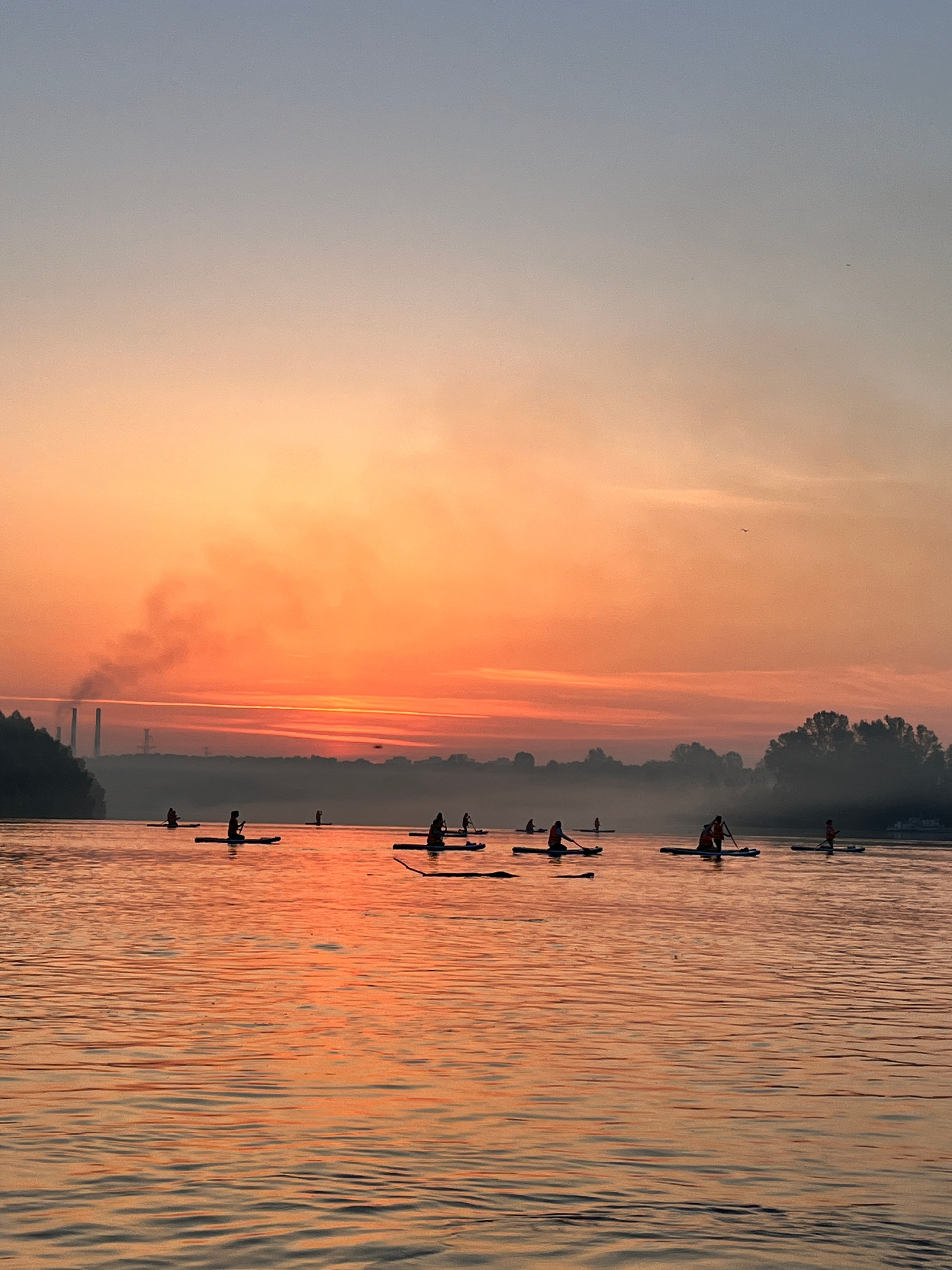 Рассвет на сапах в Сипайловских карьерах