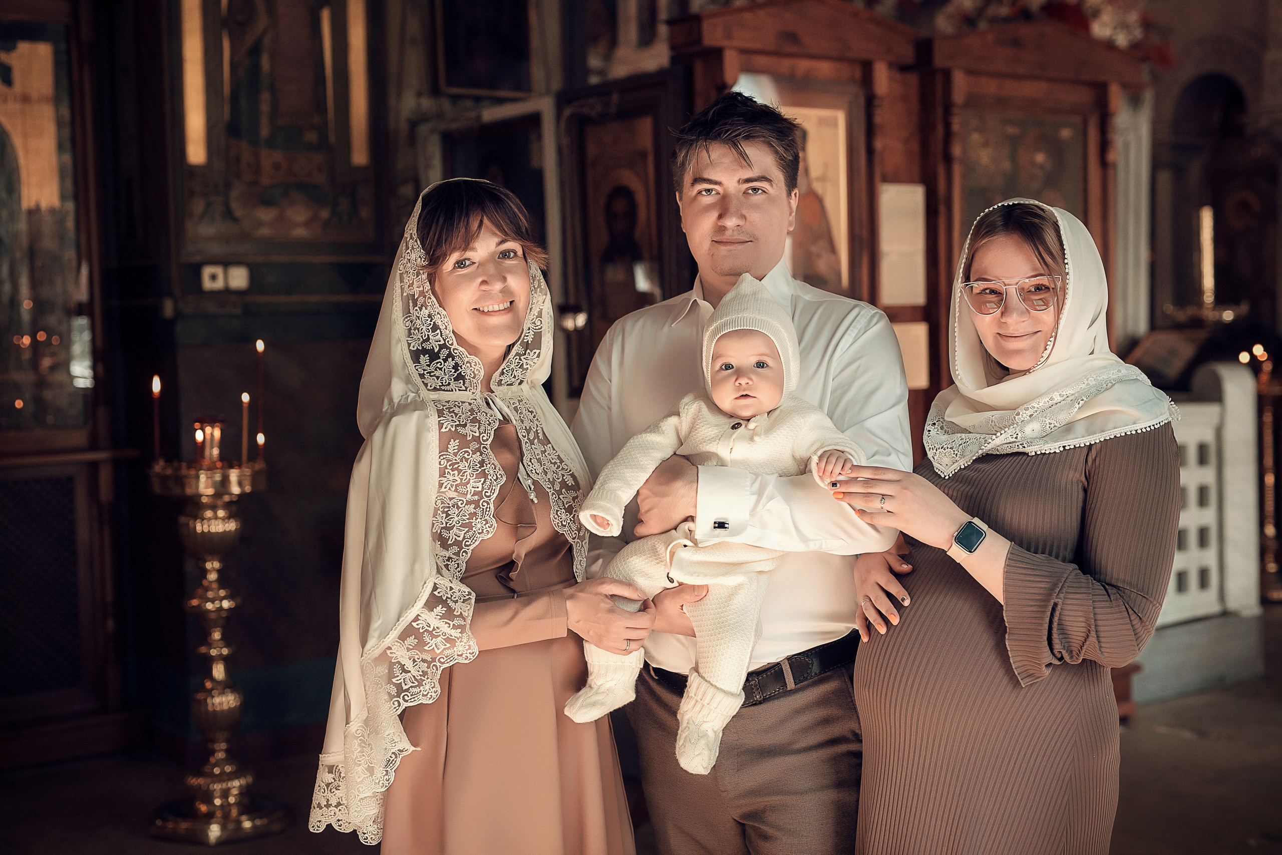 Крещение Екатерины в храме Святого Пимена в новых Воротниках