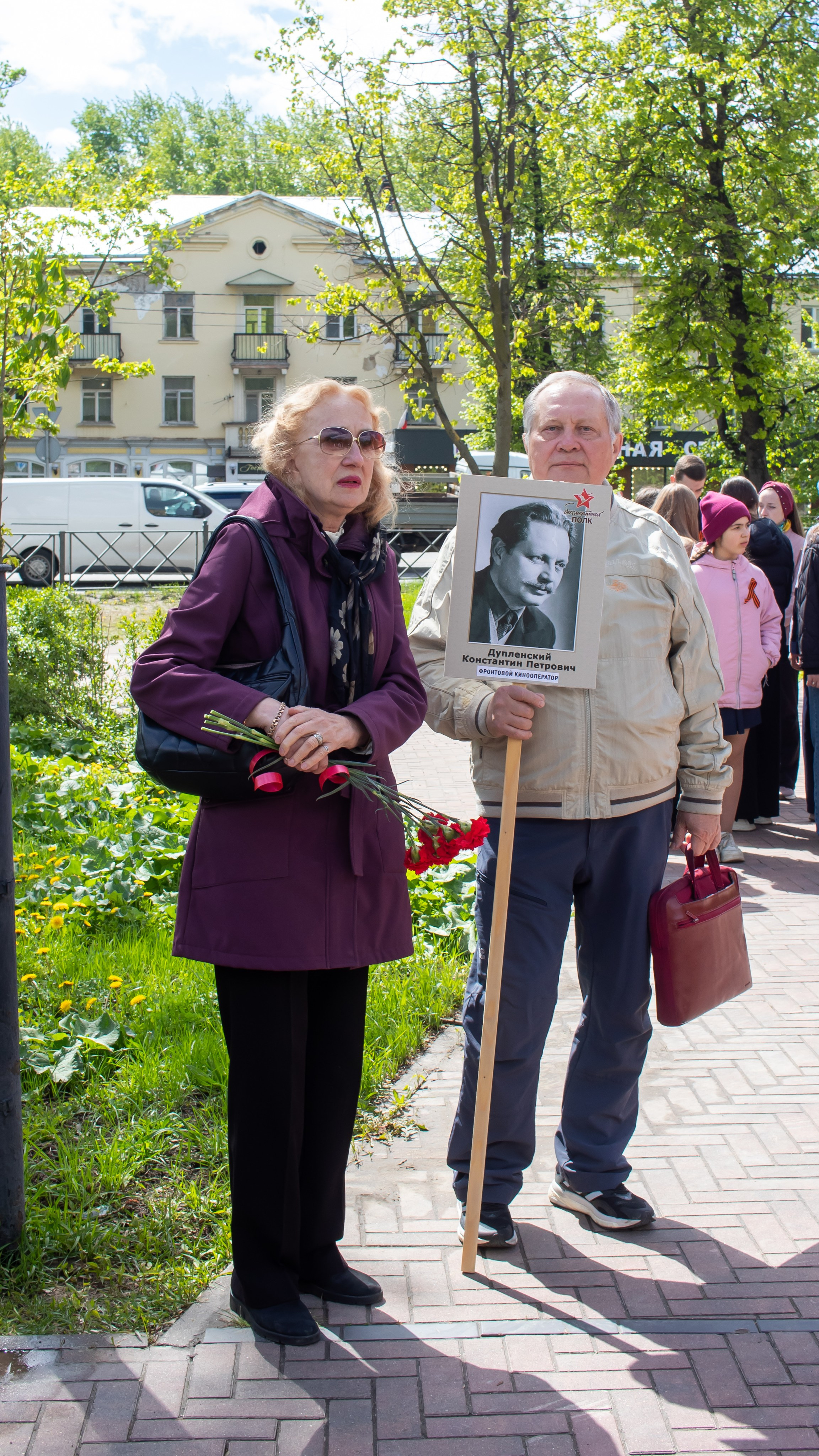 Митинг около памятника фронтовому кинооператору в г.Красногорск воспитанники ВСК Вепрь и Трушкин Евгений Валерьевич
