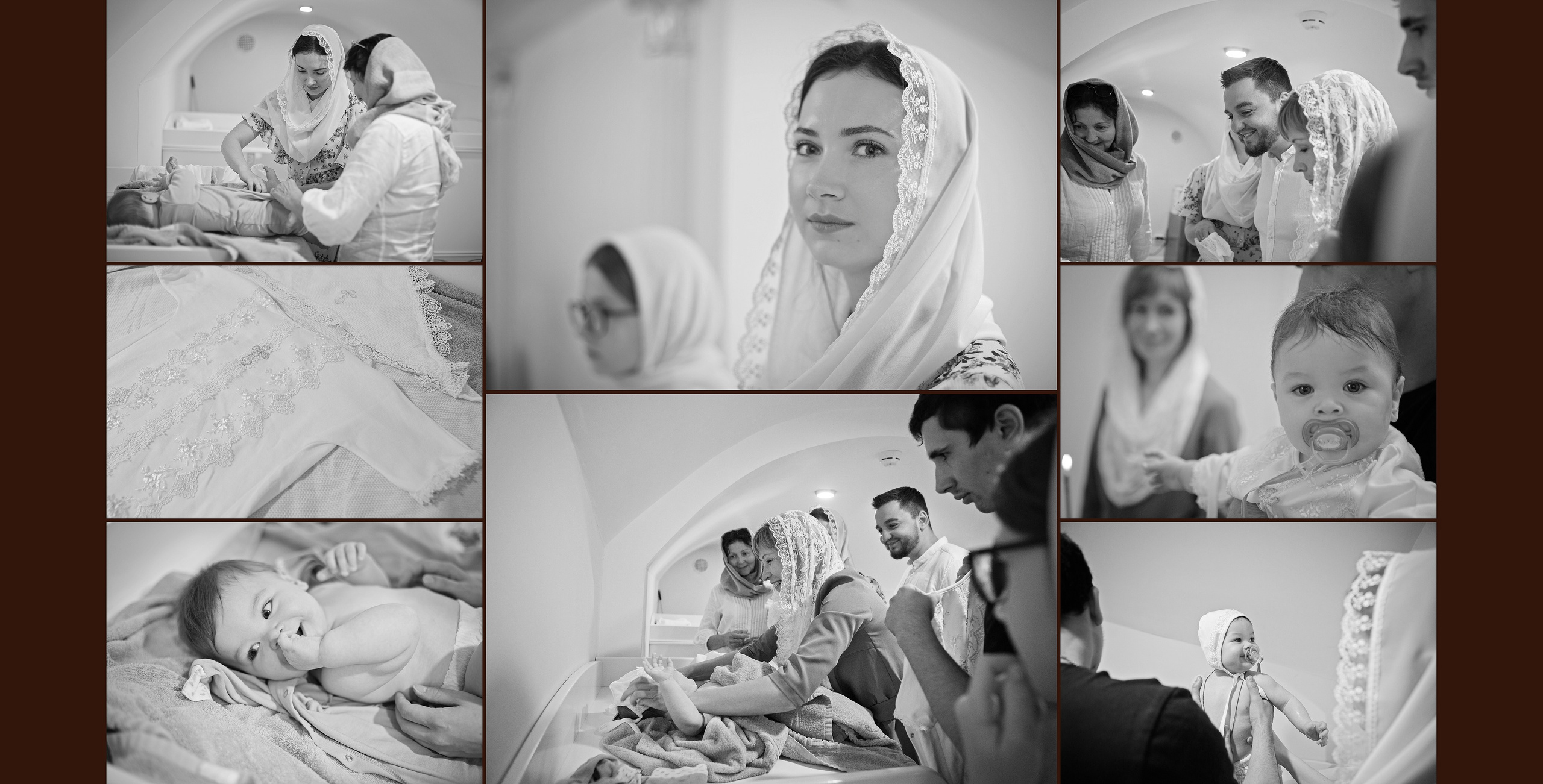 Фотосессия крещения новорожденных