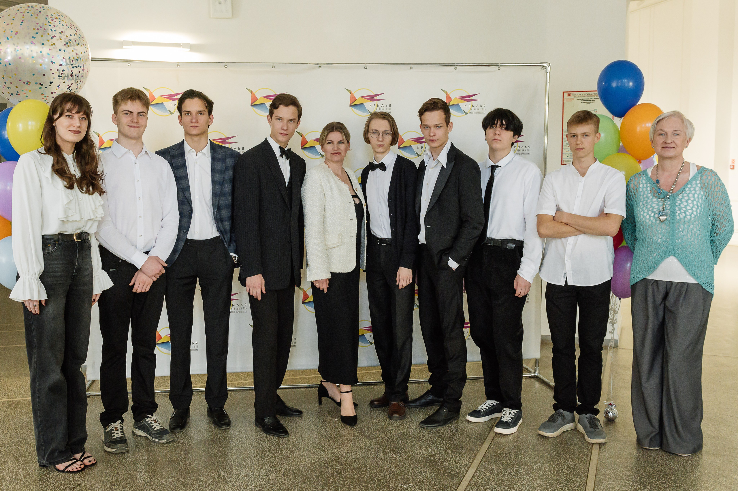 фотосессия класса с учителями