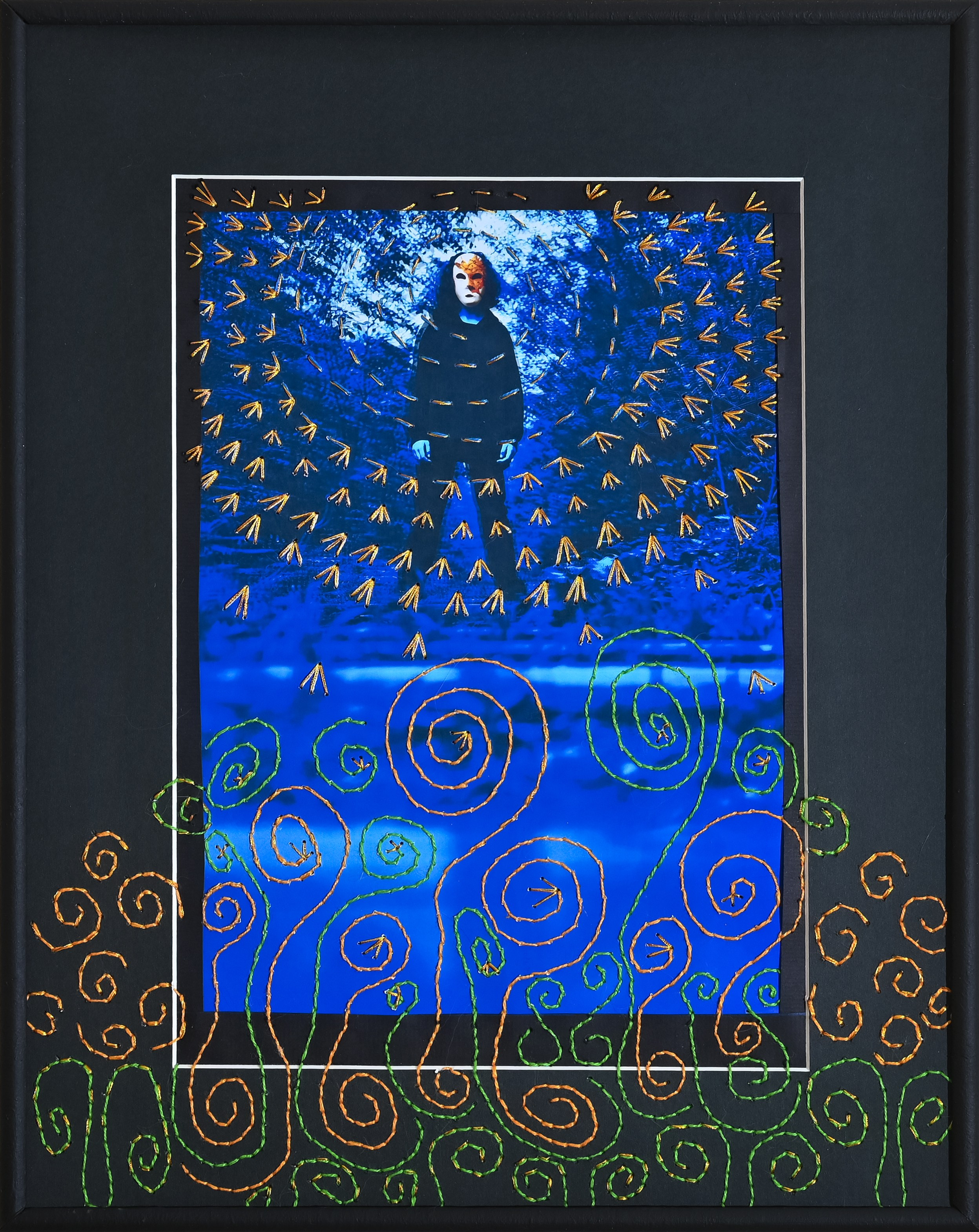 2023-2025. Варйелле - согласно саамской мифологии, дух - хозяин леса. Он может помочь человеку, если тот окажет ему услугу. Размер 30 см на 40 см. Вышивка по фотографии. Цена по запросу