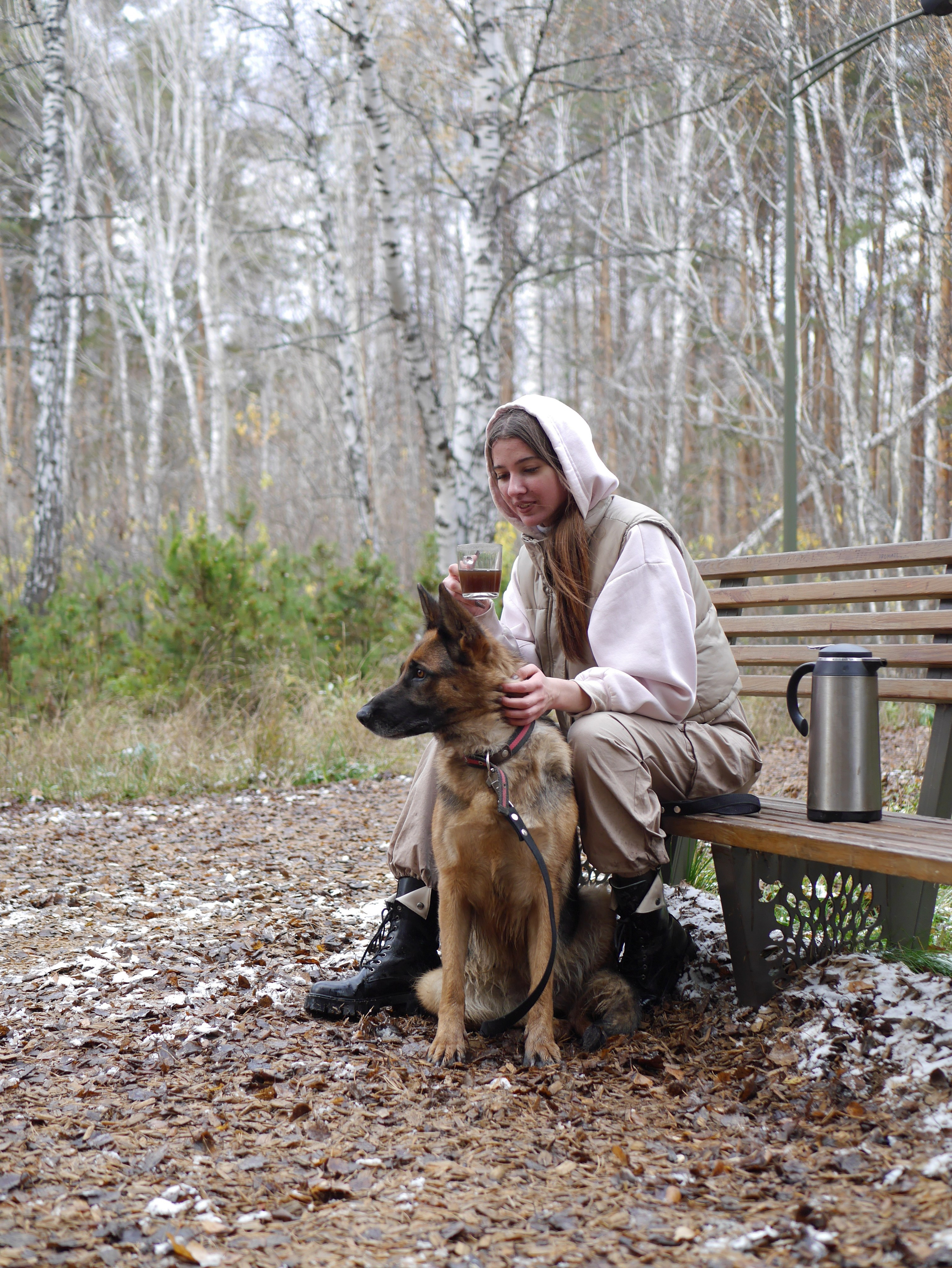 Диана и овчарка Мия