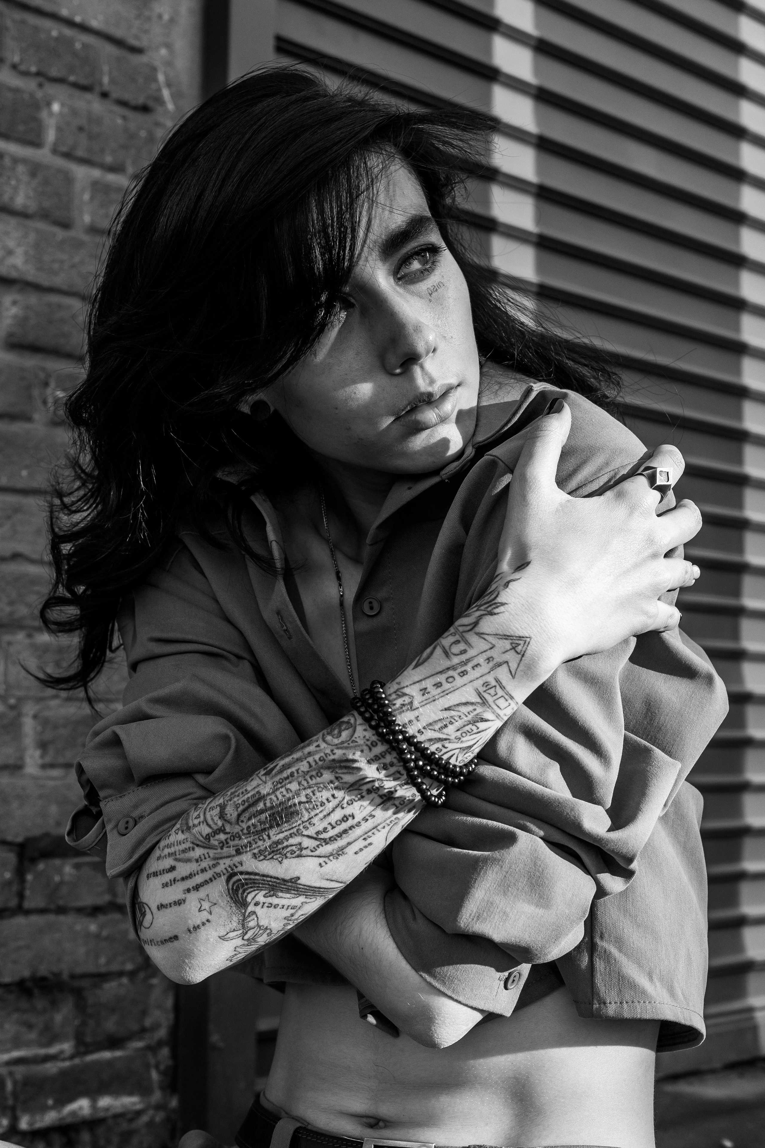 Женский портрет, уличная фотосессия на трехгорной мануфактуре. Свадебный фотограф в Москве Элина Ларченкова. Фото, которые цепляют