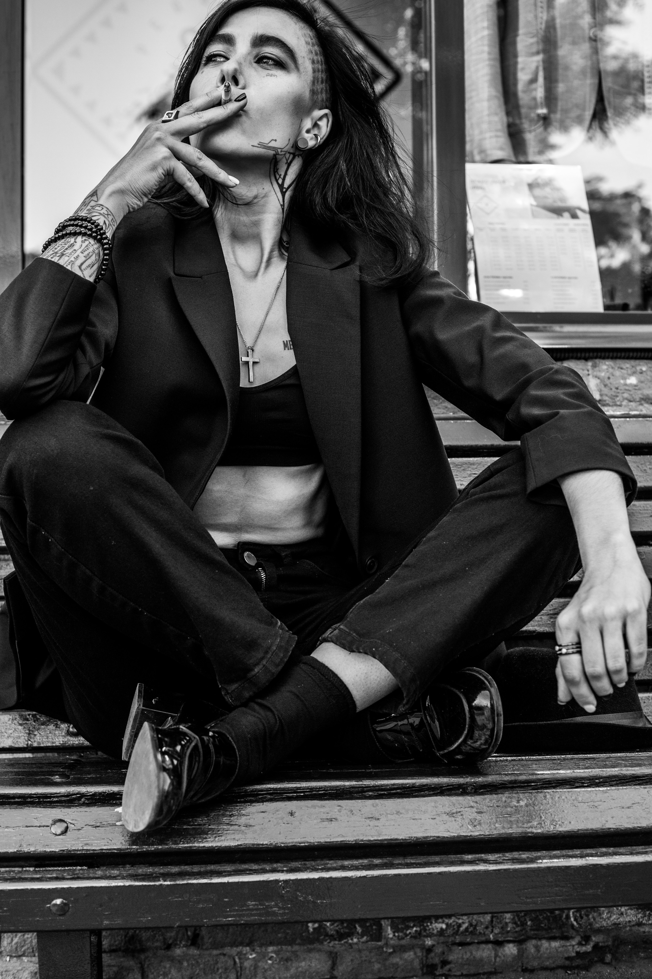 Женский портрет, уличная фотосессия на трехгорной мануфактуре. Свадебный фотограф в Москве Элина Ларченкова. Фото, которые цепляют