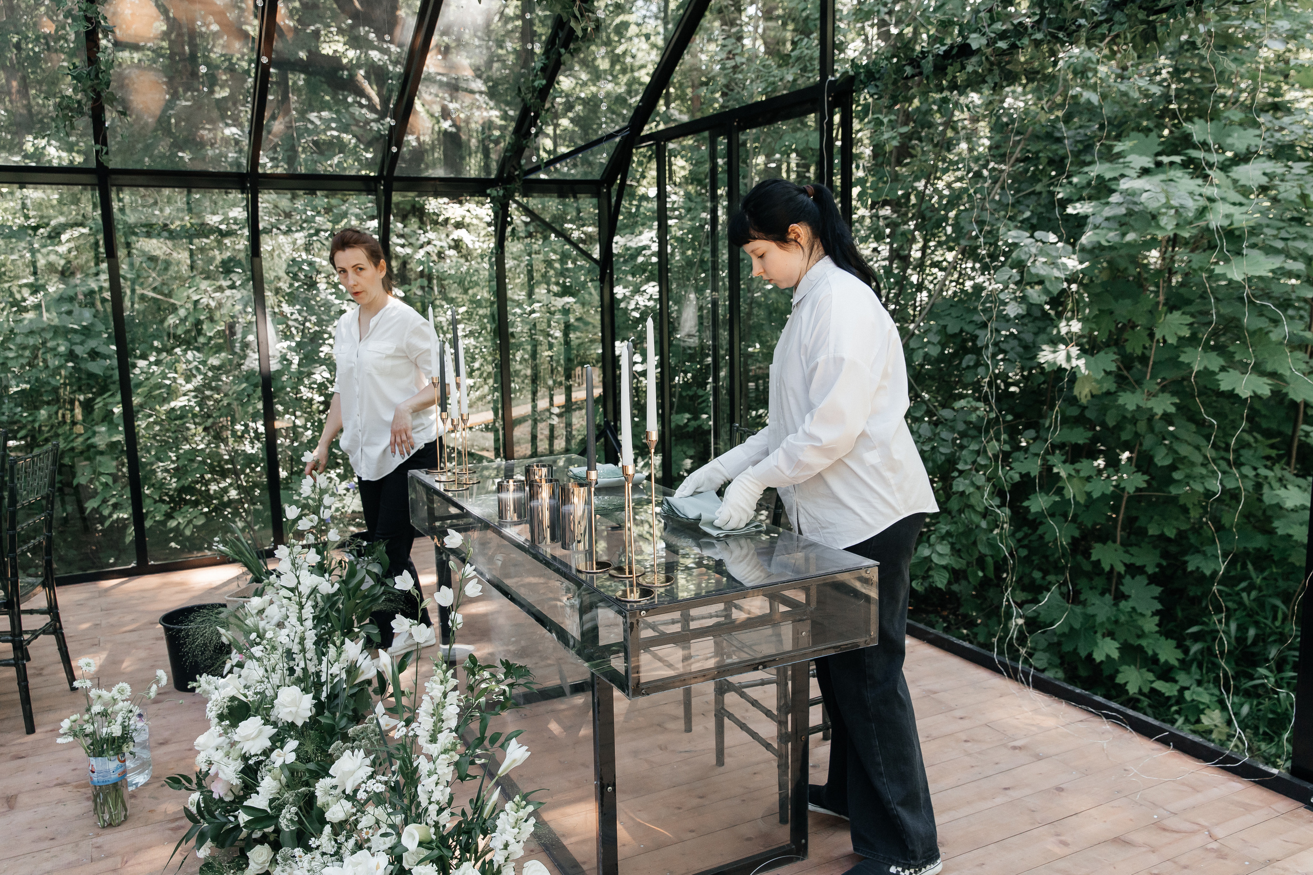 Свадьба в оранжерее