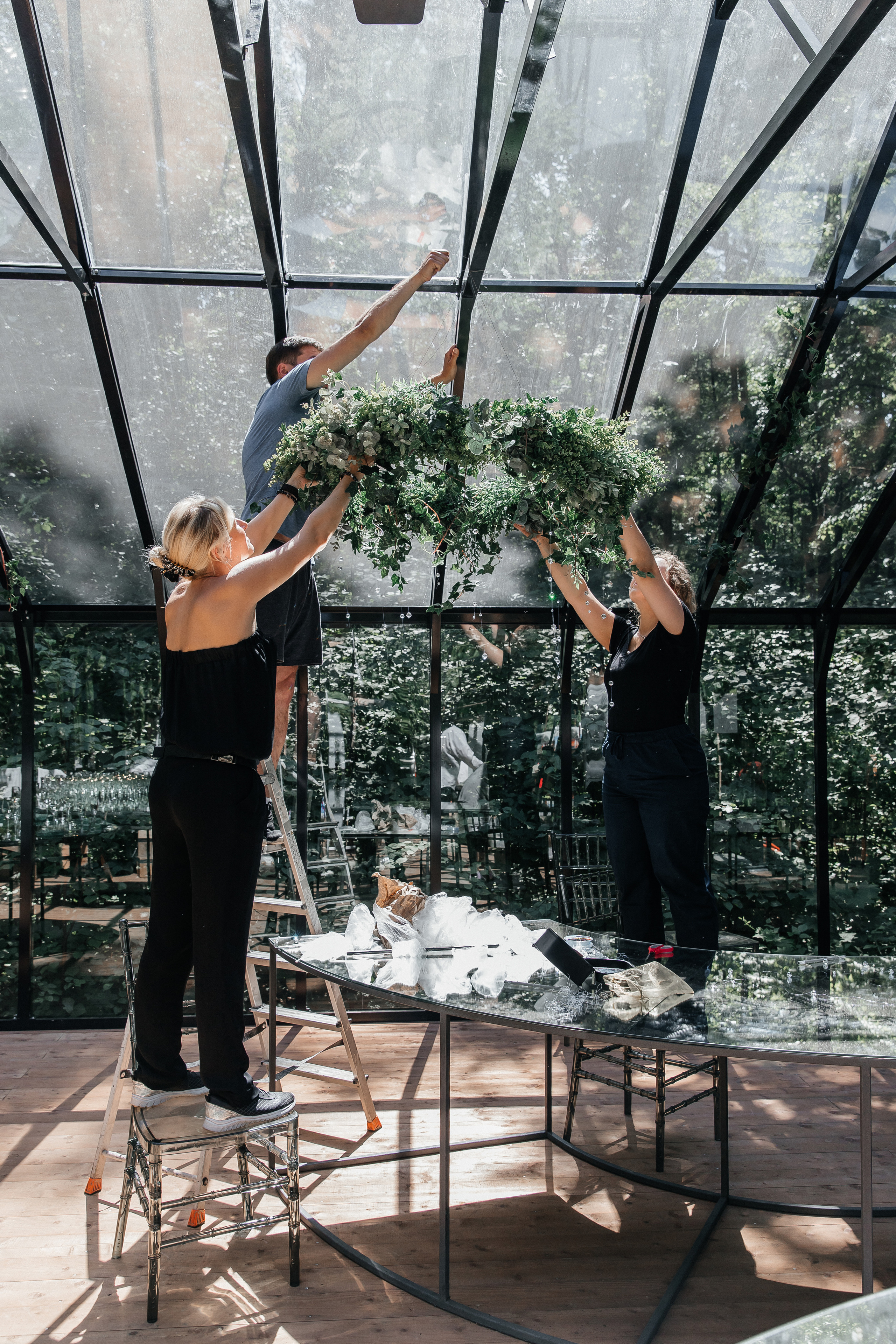 Свадьба в оранжерее