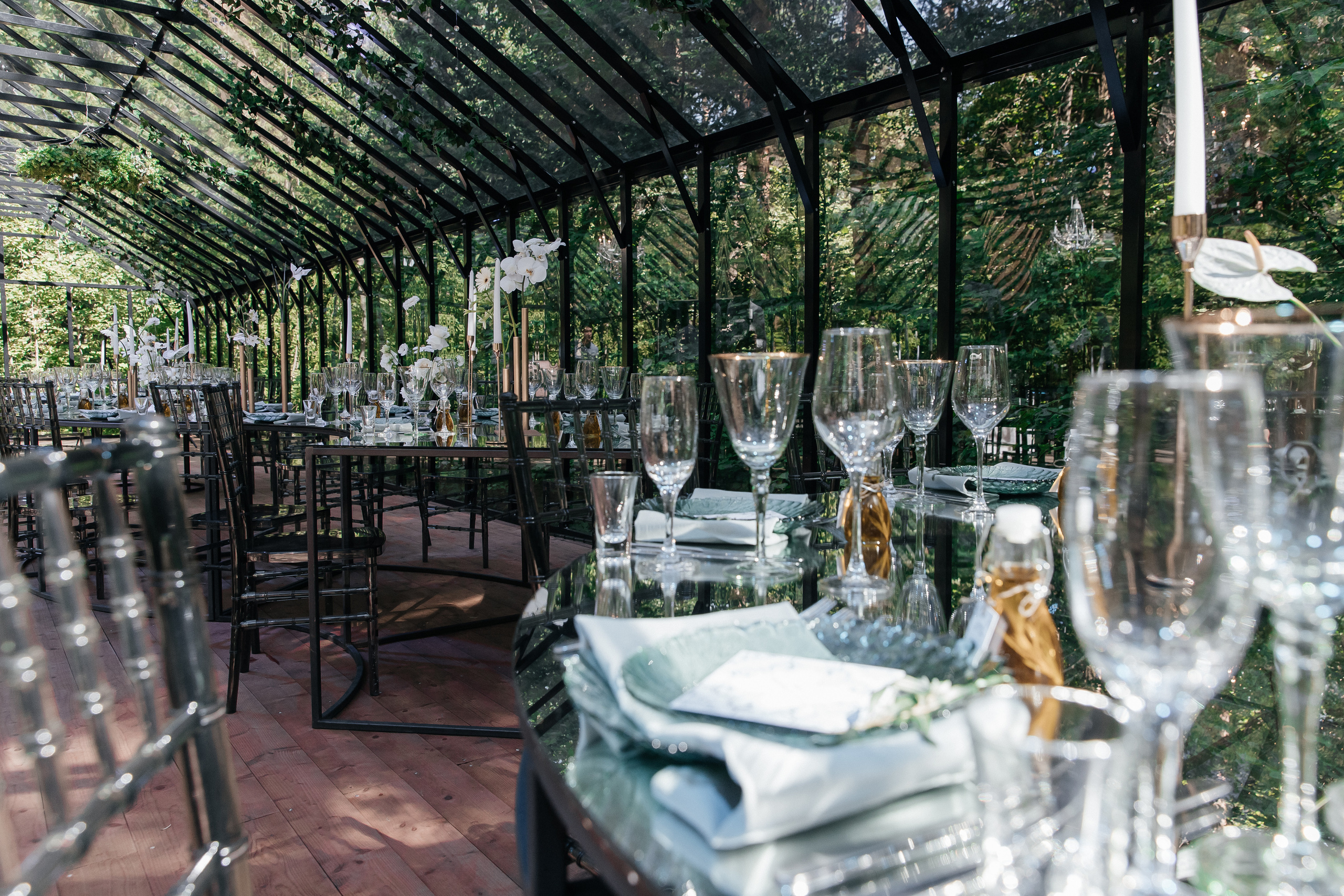 Свадьба в оранжерее