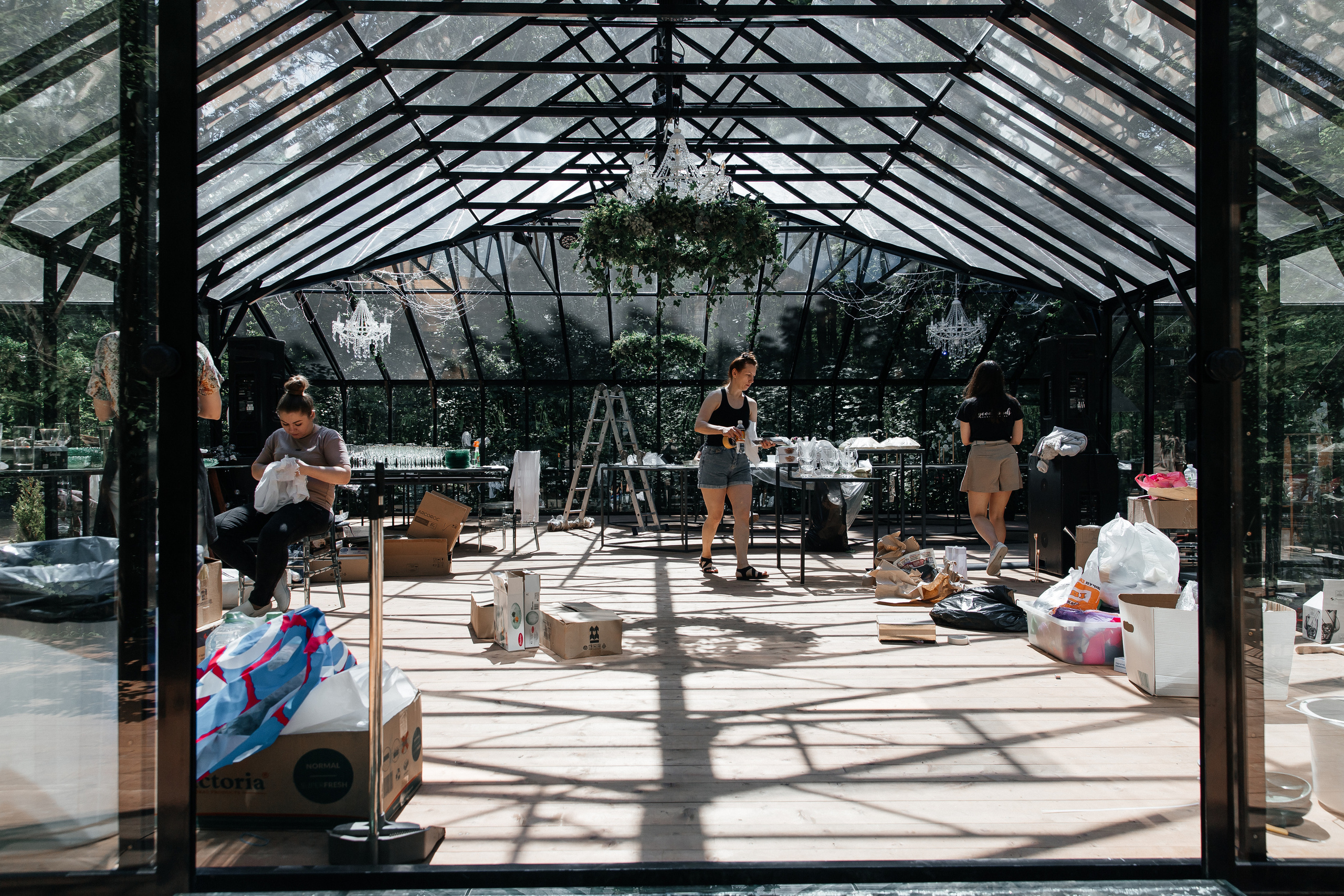 Свадьба в оранжерее