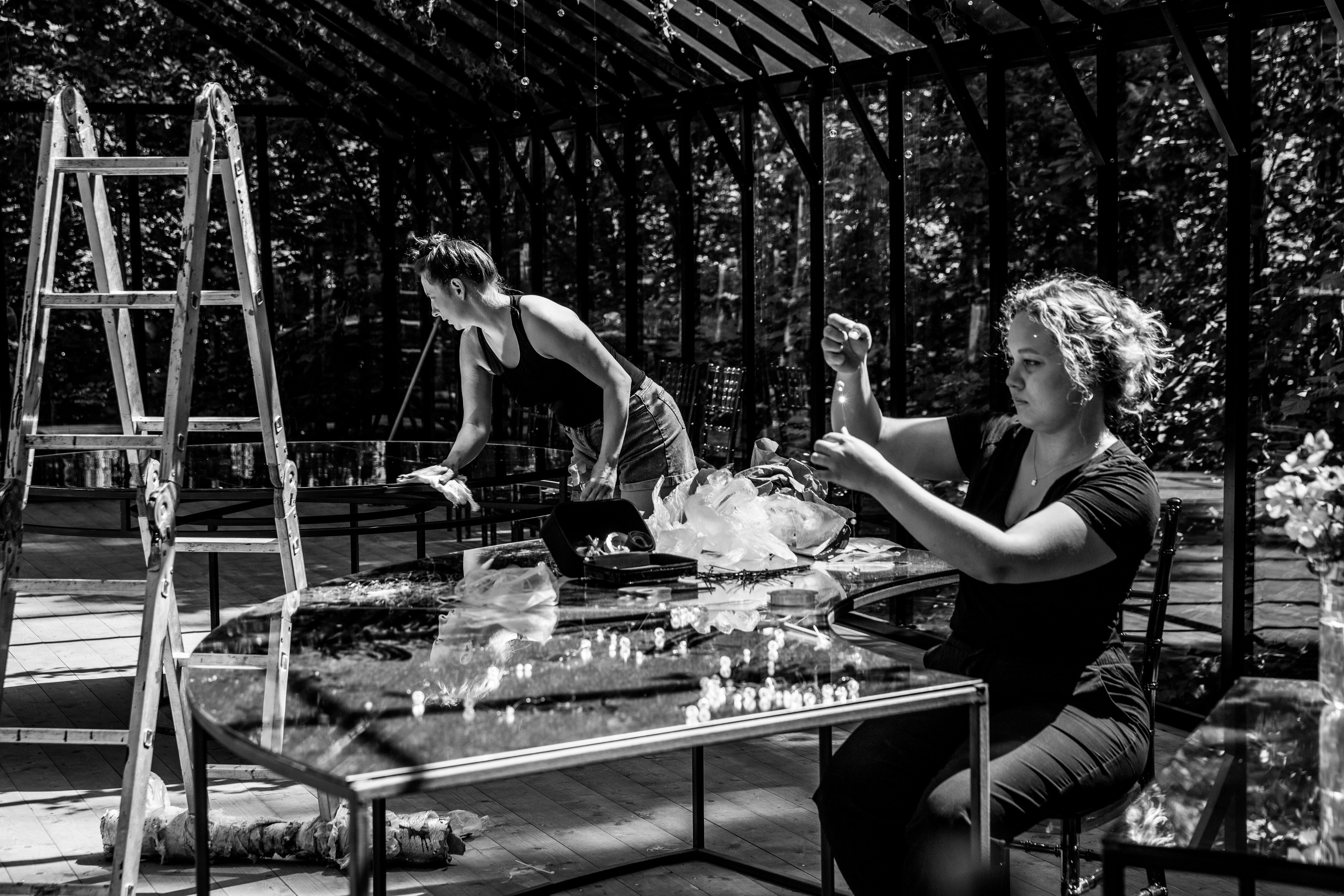 Свадьба в оранжерее