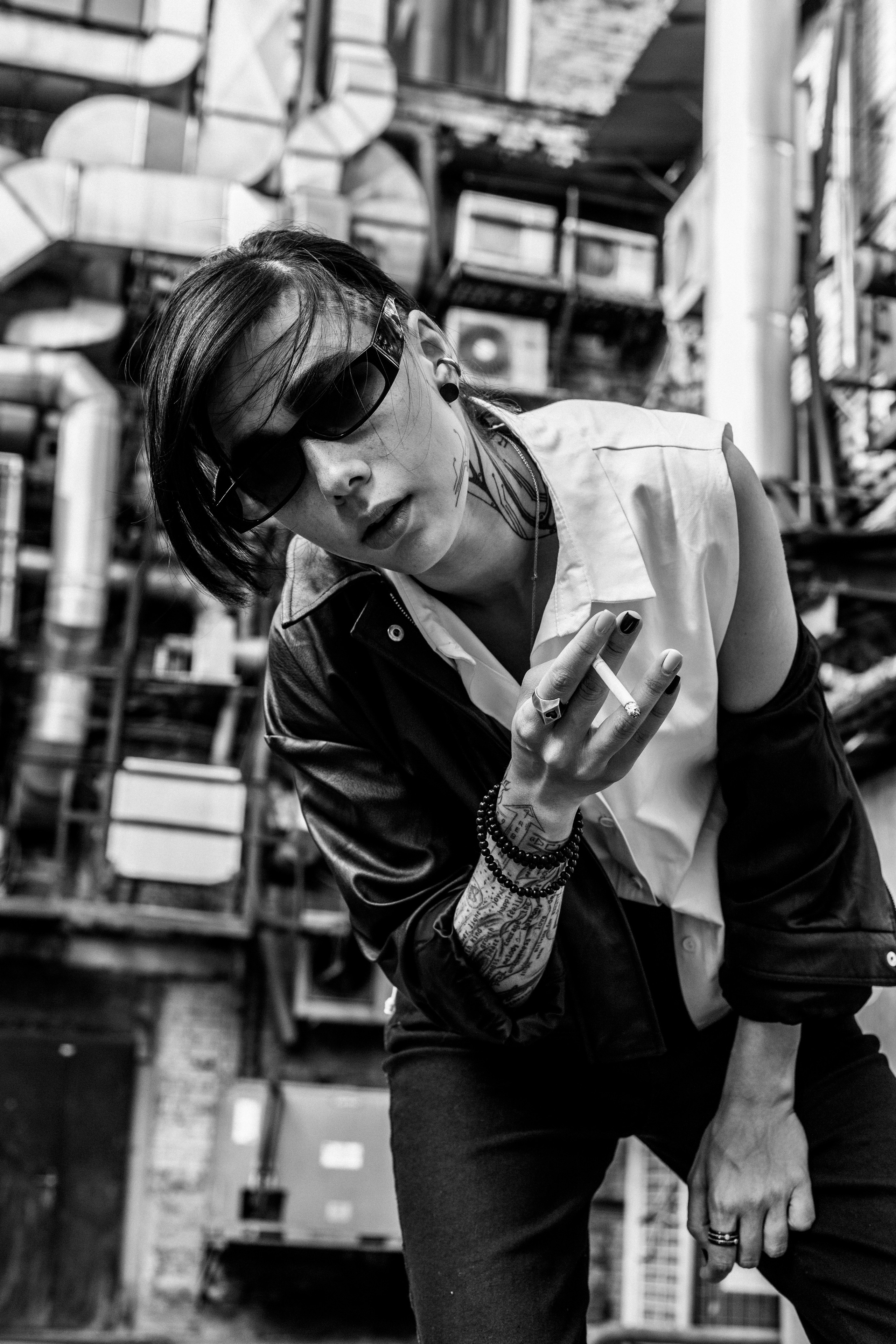 Женский портрет, уличная фотосессия на трехгорной мануфактуре. Свадебный фотограф в Москве Элина Ларченкова. Фото, которые цепляют