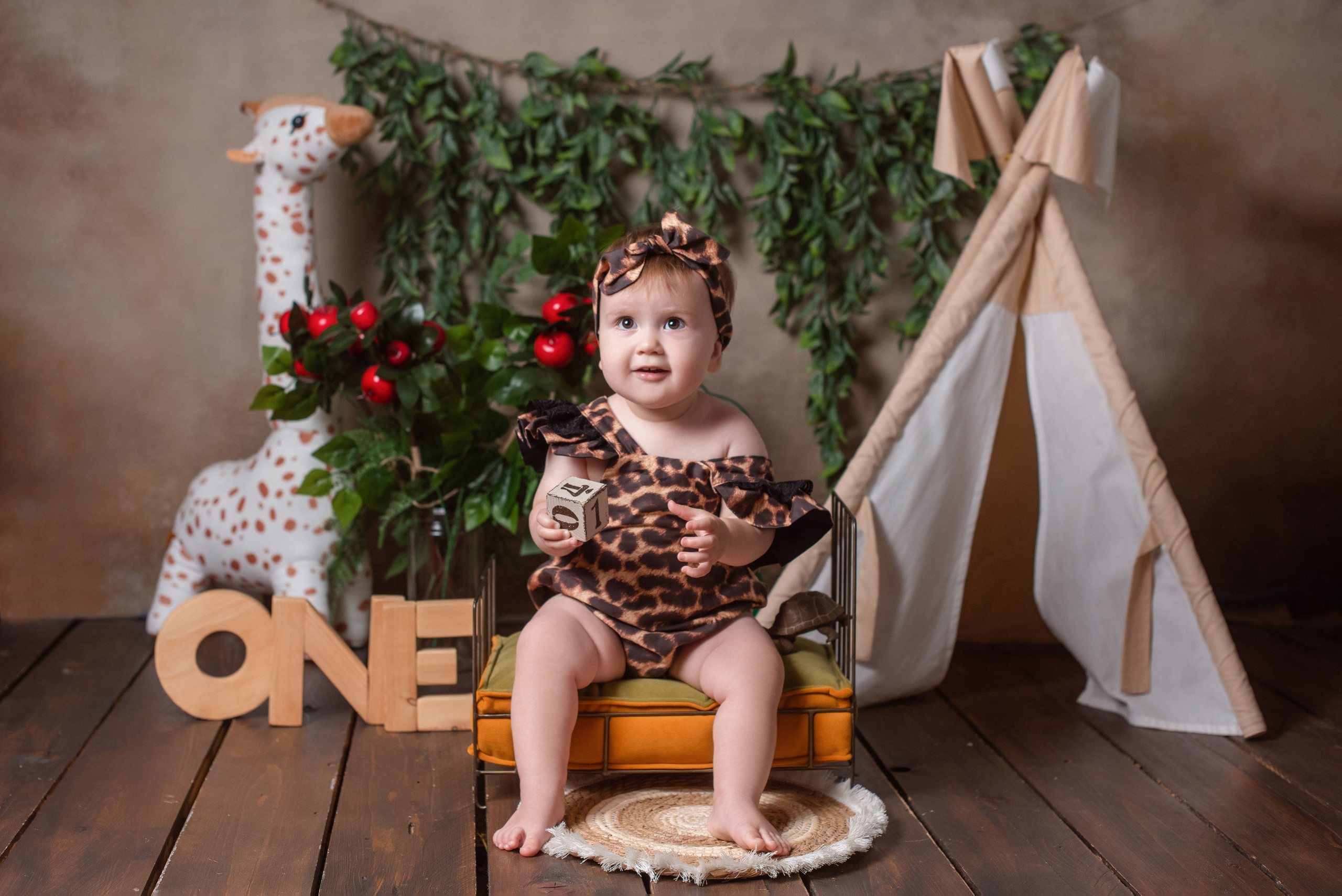 Фотозоны на Годик «Крафт». Фотограф Новорожденных во Владивостоке Ольга Галаницкая