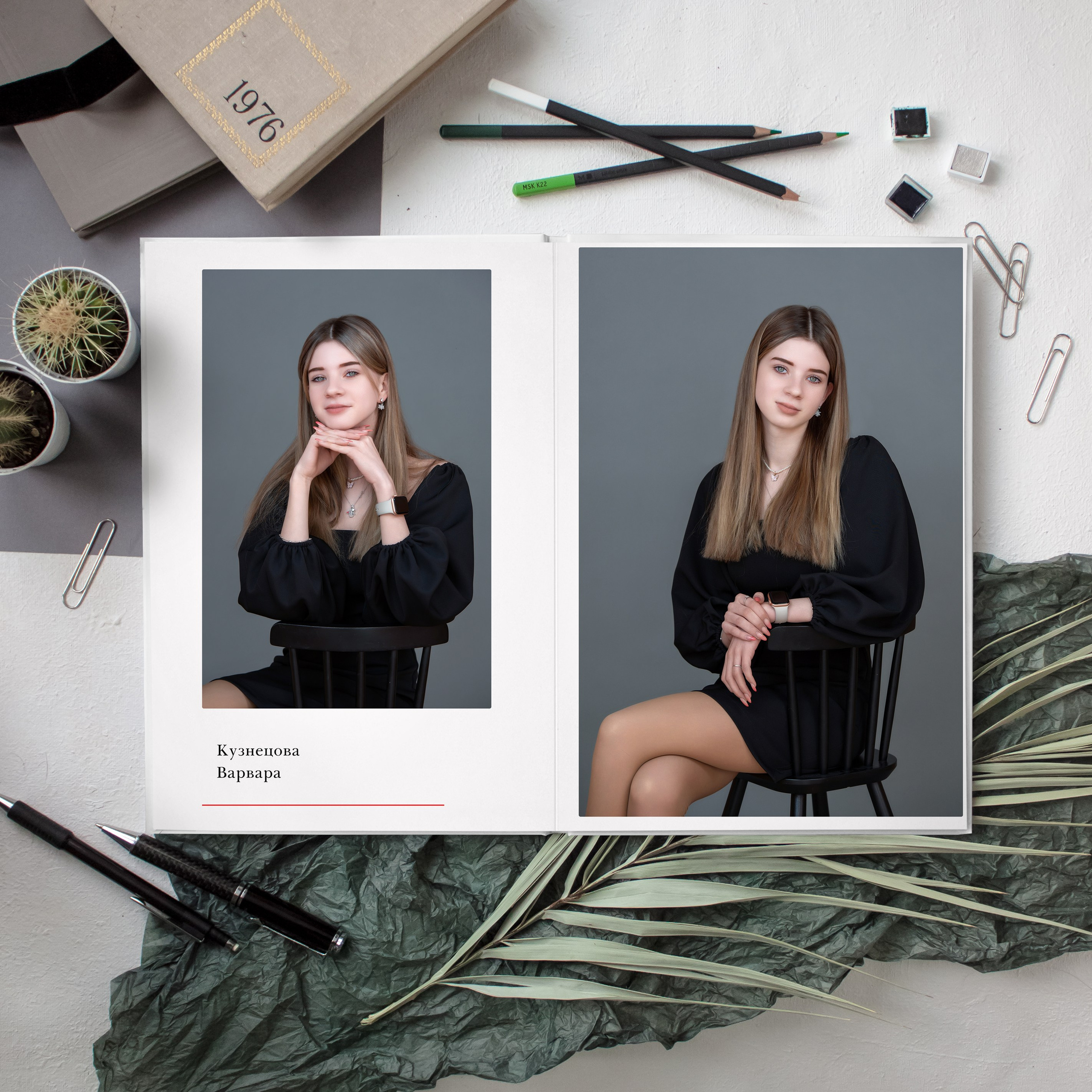 Персональный альбом на 5 разворотов. Выпускные альбомы для детского сада и школы в Туле