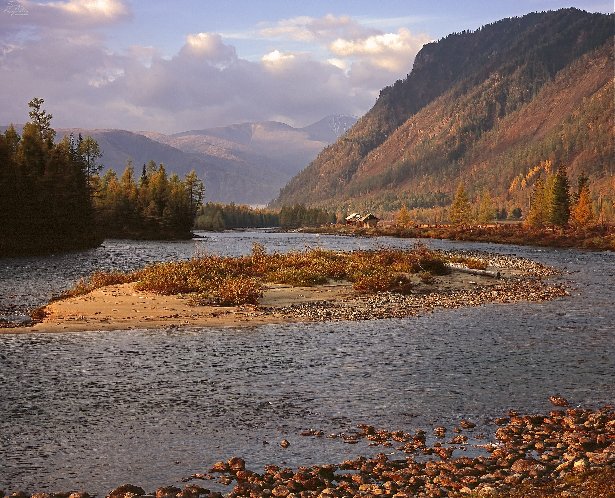 Река Гутара у аэропорта. Слайд 6х7. 019M-40-07