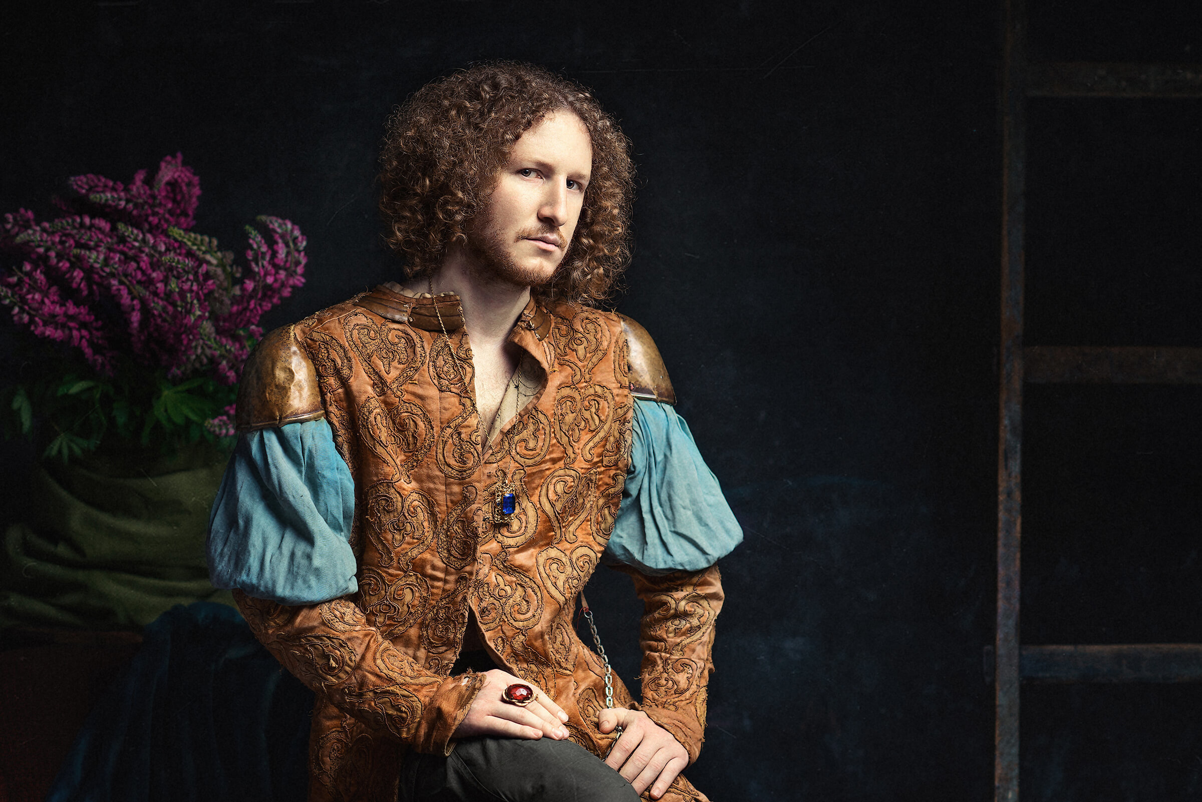 мужской портрет, художник